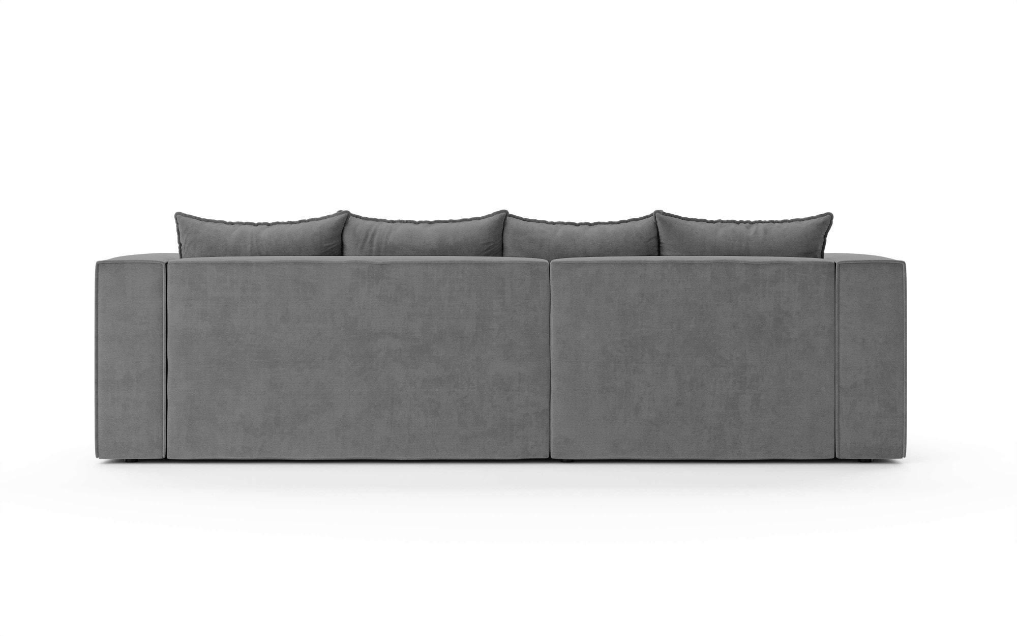 INOSIGN Ecksofa »LINCOLNVILLE mit Bettfunktion und Bettkasten, Maße B/H/T 244/76/150 cm«, L-Form mit Wellenunterfederung, Recamiere beidseitig montierbar