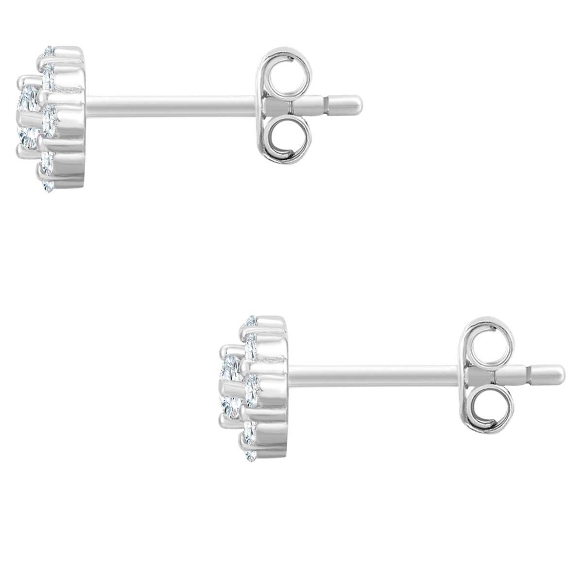 Paar Ohrstecker GLANZSTÜCKE MÜNCHEN "Set: GSM6026", silber (silber, weiß), Ohrringe, Damen, 5,7,mit Zirkonia, Silber 925 (Sterlingsilber), mit Zirkonia 2
