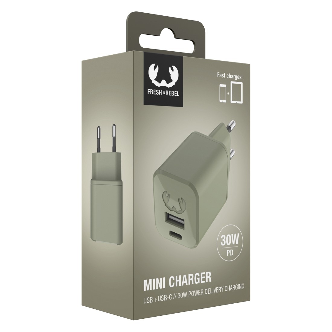 Fresh´n Rebel USB-Ladegerät »Mini-Charger USB-C und USB-A, PD 30W«