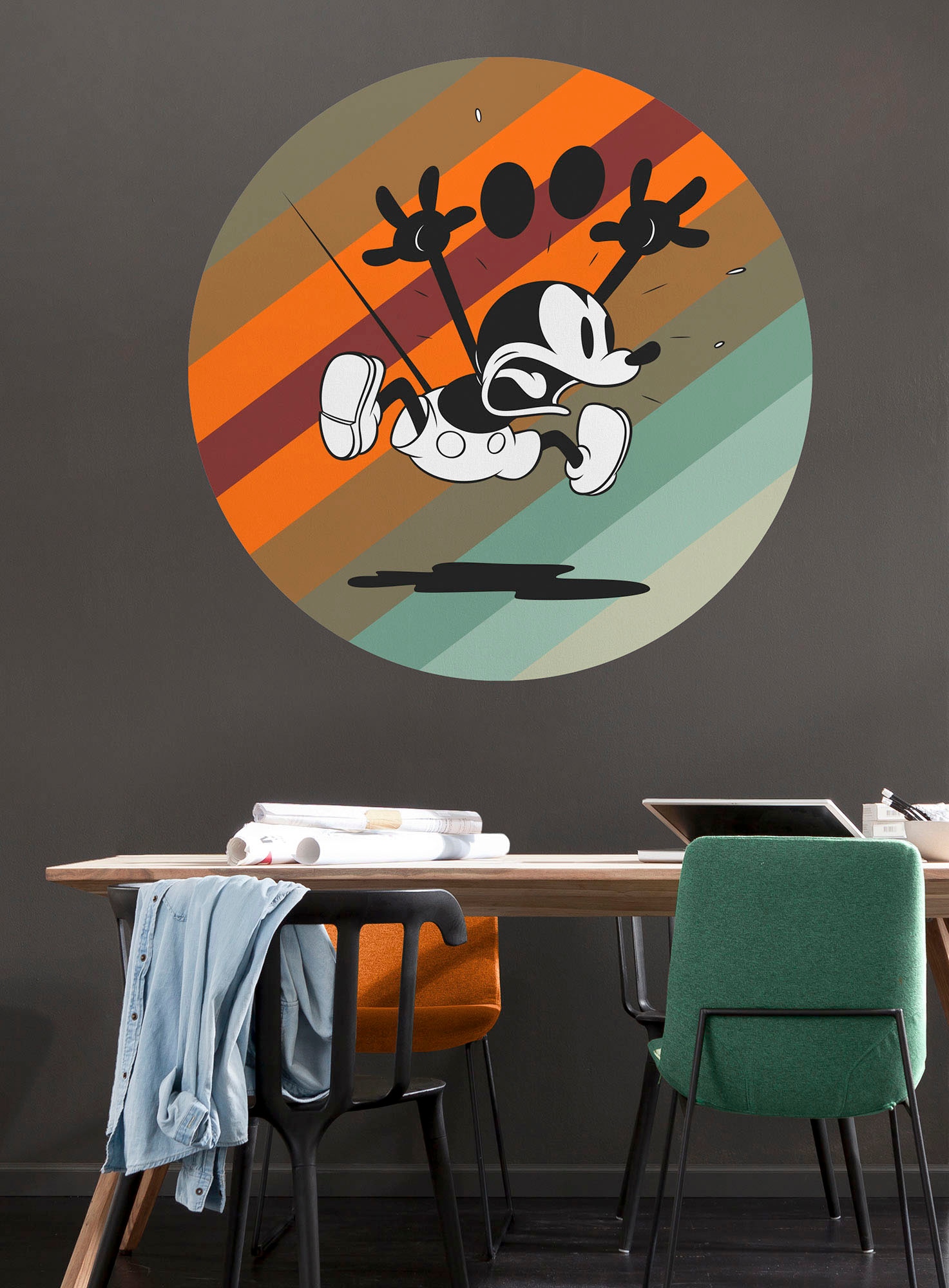 Komar Wandtattoo »Mickey Mouse rund (1 and away«, up selbstklebend x und | 125x125 BAUR (Breite cm St.), Höhe)