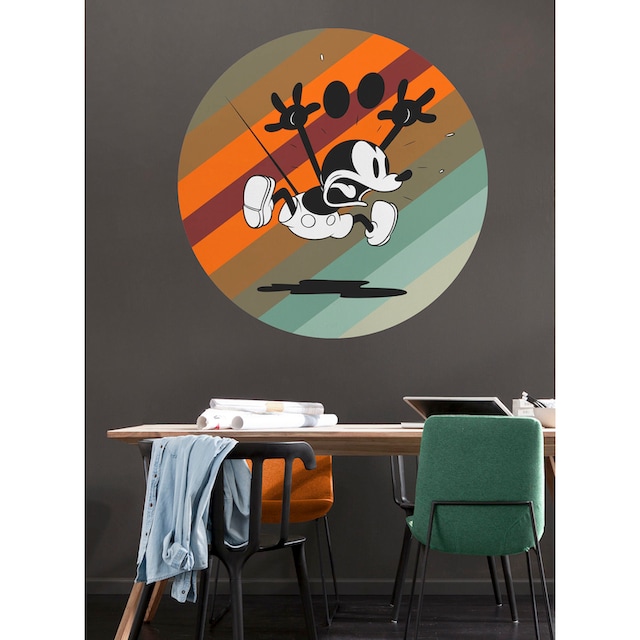 Komar Wandtattoo »Mickey Mouse up and away«, (1 St.), 125x125 cm (Breite x  Höhe), rund und selbstklebend | BAUR