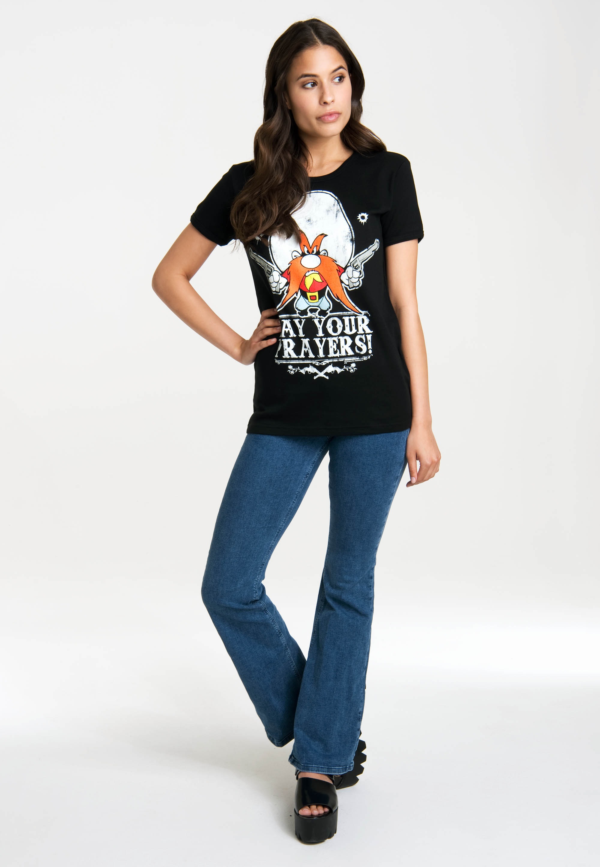 LOGOSHIRT T-Shirt »Looney Tunes – Say Your Prayers«, mit lizenzierten Originaldesign