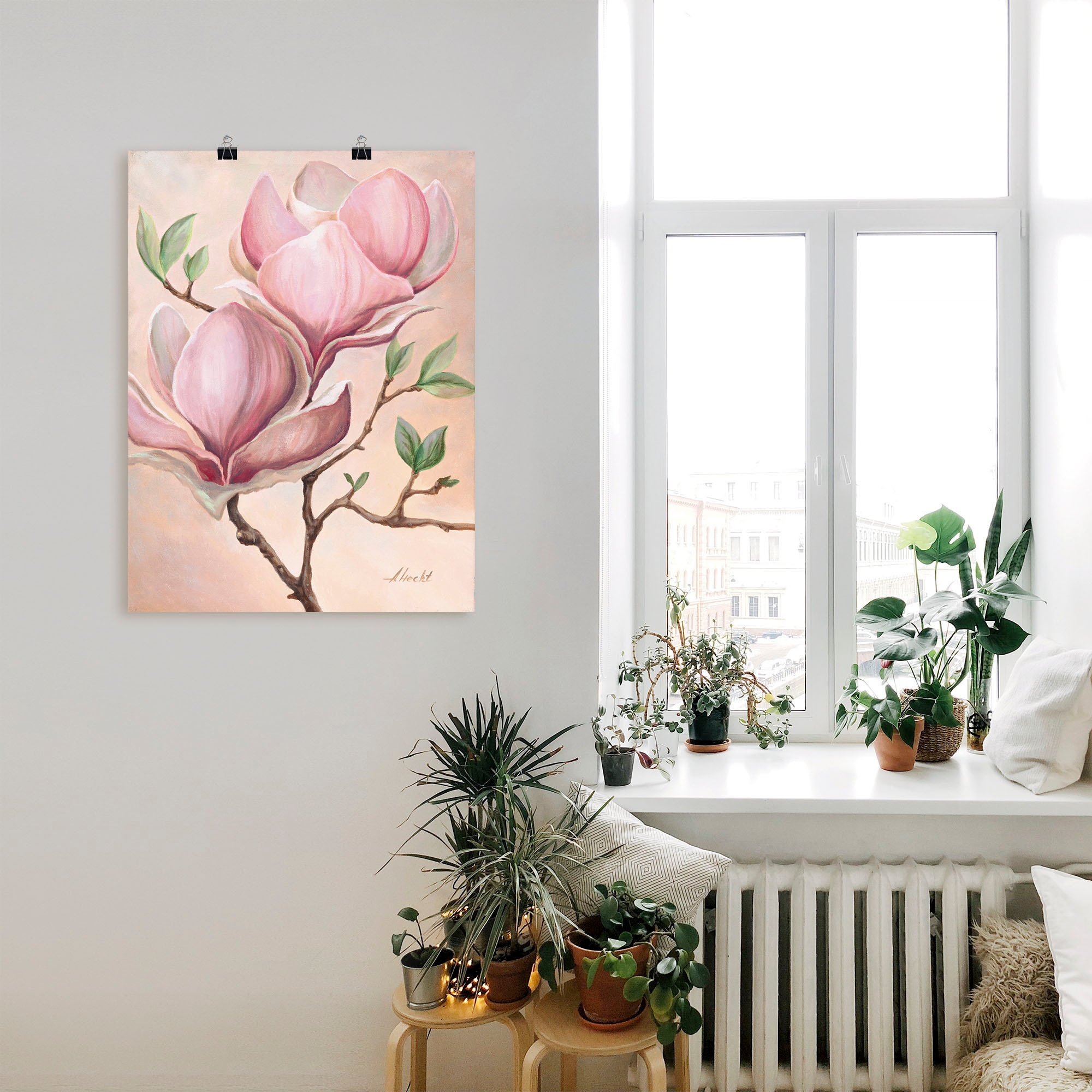 Artland Wandbild »Magnolienblüten«, Blumen, (1 St.), als Leinwandbild, Poster in verschied. Größen