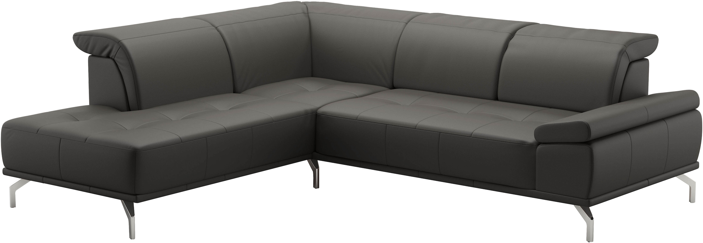 Places of Style Ecksofa »Caluna«, Inkl.Sitztiefenverstellung, wahlweise mit Kopf- und Armteilverstellung