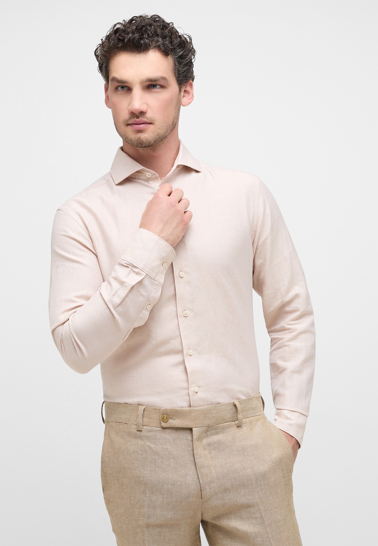 Eterna Langarmhemd "SLIM FIT", EASY IRON (bügelleicht) günstig online kaufen