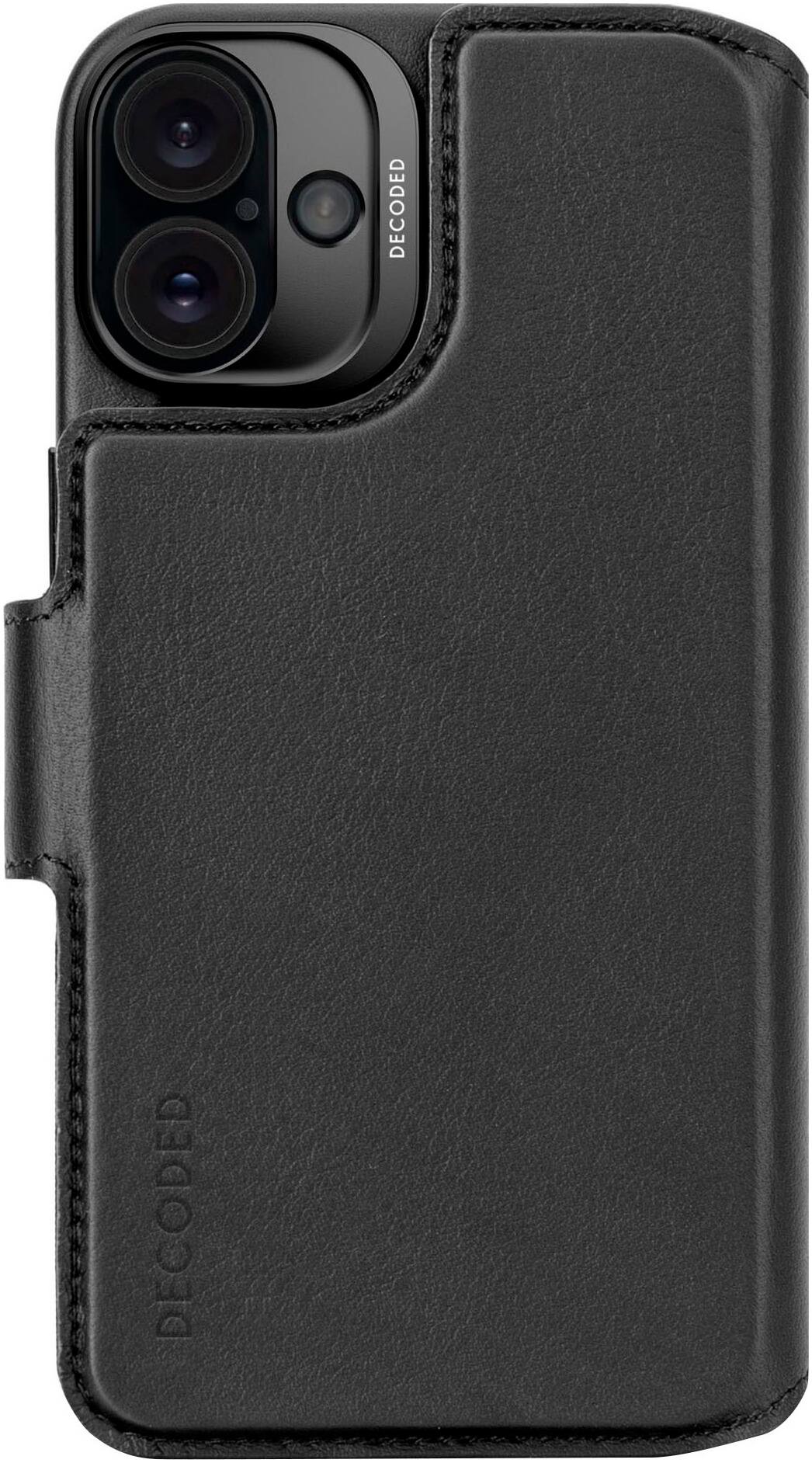 DECODED Smartphone-Hülle »Leather Detachable Wallet iPhone 16 Plus«, Smartphones