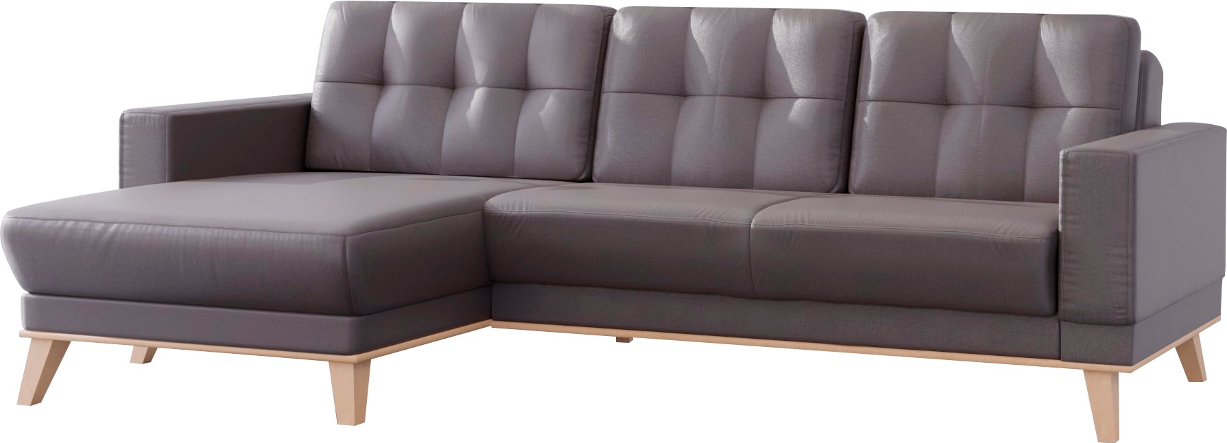 sit&more Ecksofa »Lavida L-Form«, wahlweise mit Kippfunktion und Bettkasten
