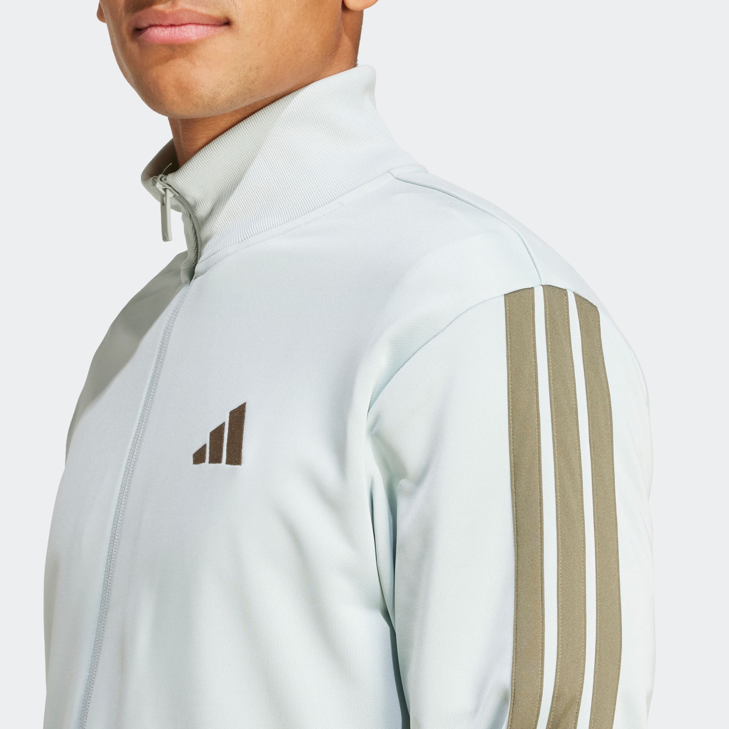 adidas Sportswear Trainingsanzug »M 3S FT TT TS«, (2 tlg.), drei Streifen Tracksuit aus weichem French-Terry-Material