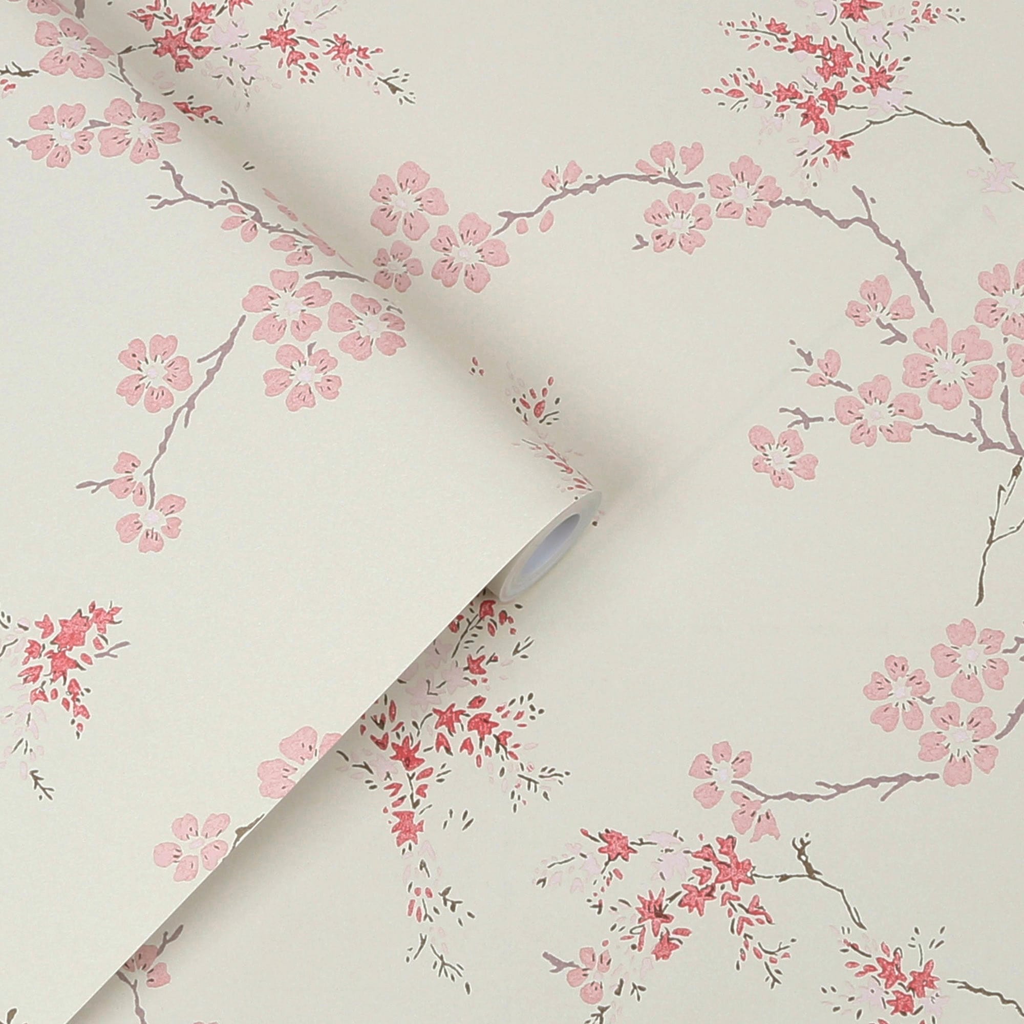 LAURA ASHLEY Vliestapete »Oriental Blossom Blush«, FSC® zertifiziert, mit lebhaftem Druck, 10 Meter Länge