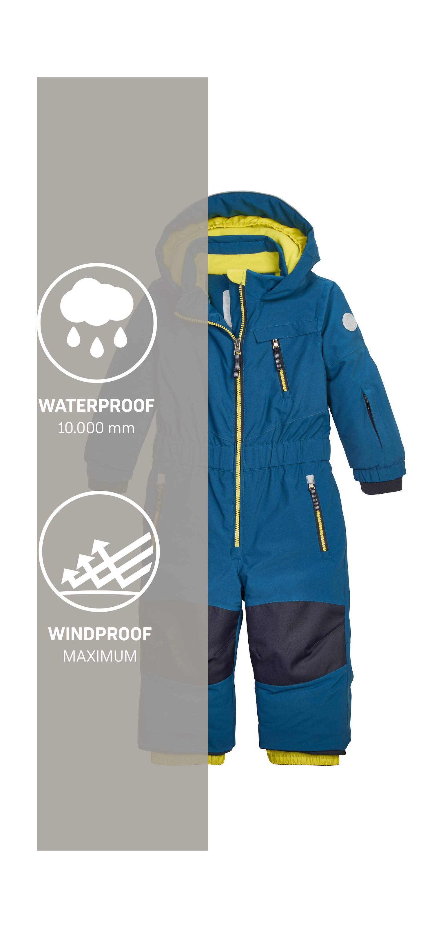 first instinct by killtec Overall »FISW 46 MNS ONPC«, Wind- u wasserdichter Schneeanzug mit verlängerbaren Armen und Beinen