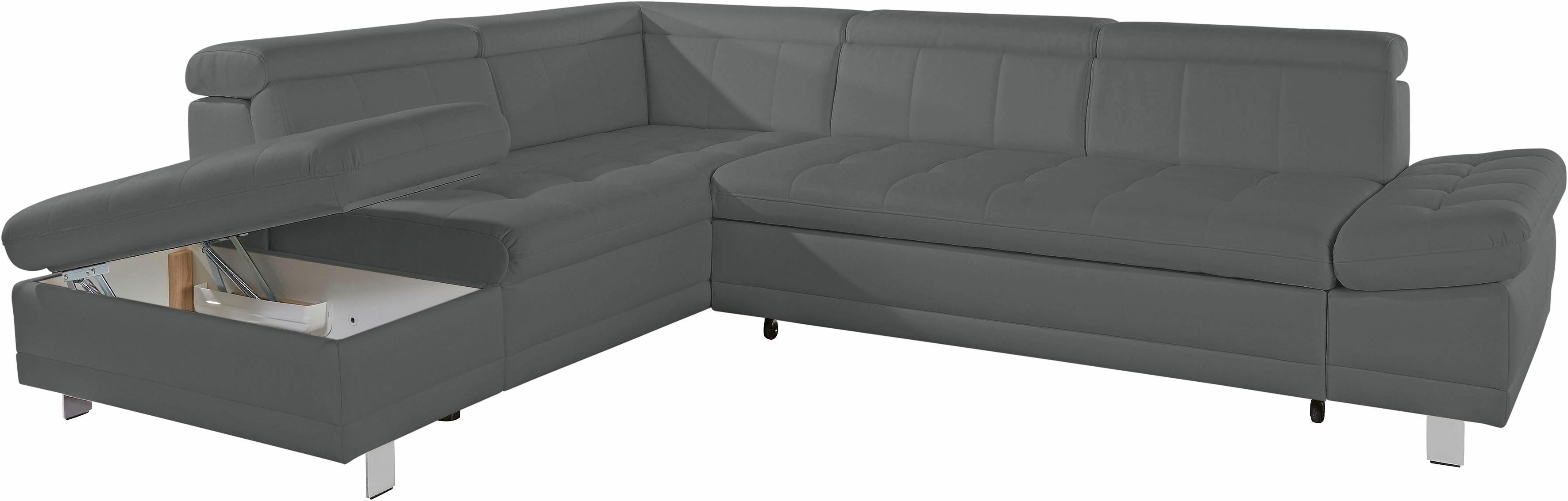Thumbnail - sit&more Ecksofa "Limit L-Form", wahlweise mit Bettfunktion und Bettkasten