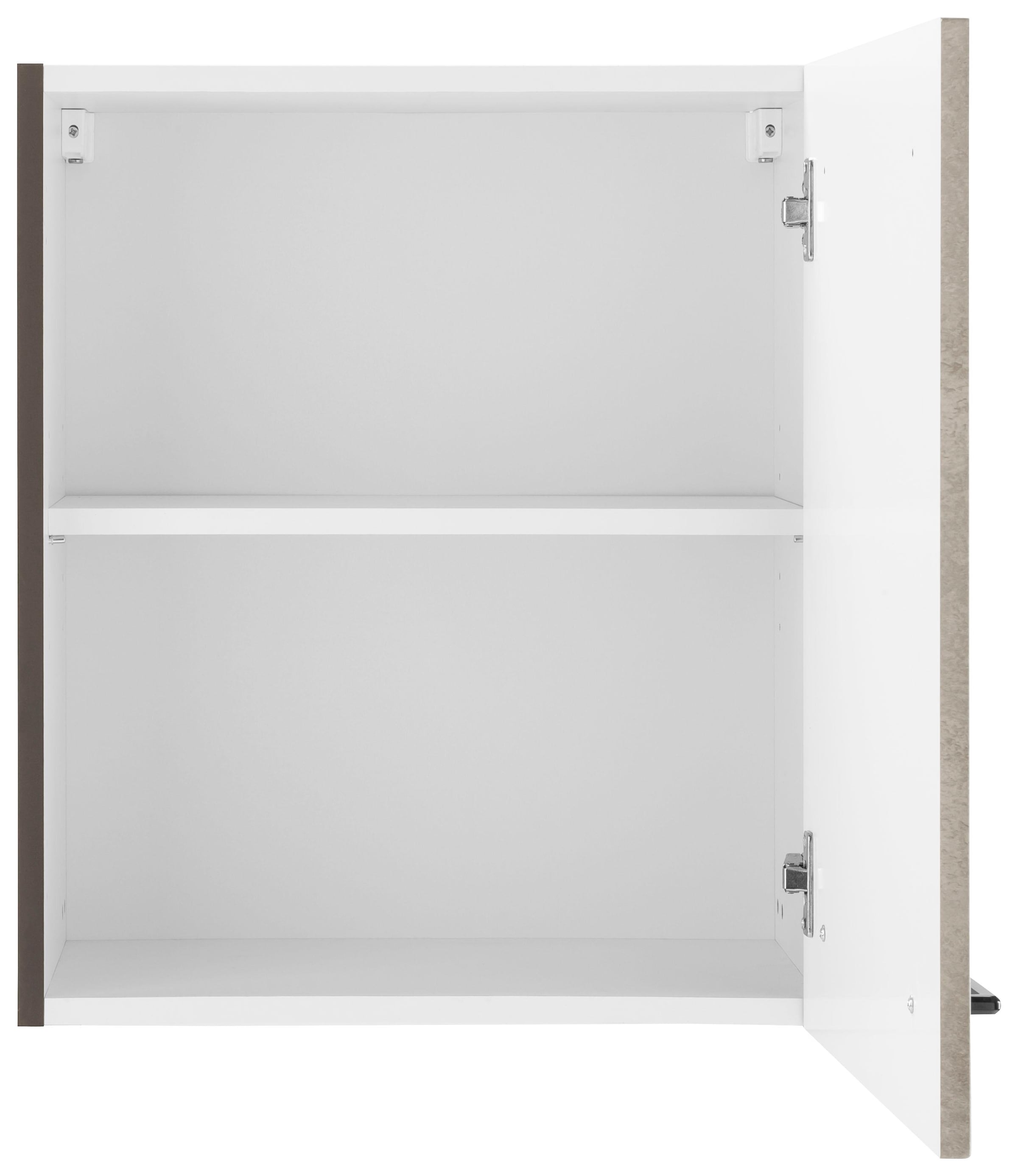 KOCHSTATION Hängeschrank »KS-Tulsa«, 50 cm breit, 57 cm hoch, 1 Tür, schwarzer Metallgriff, MDF Front
