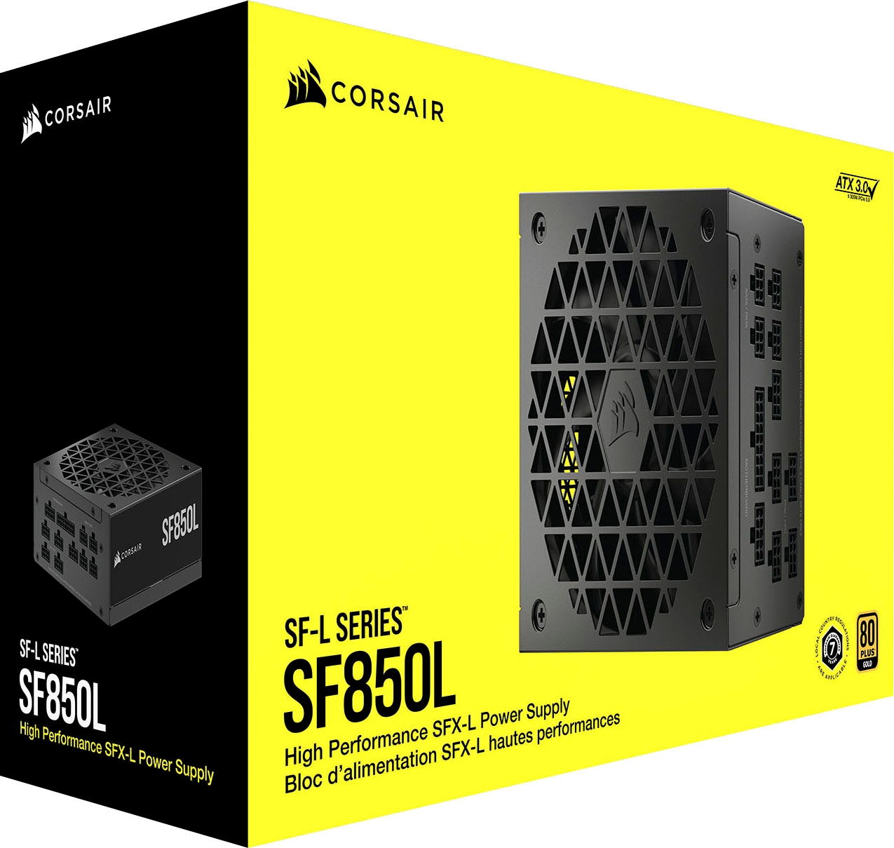 Corsair PC-Netzteil »CORSAIR SF-L Series SF850L Vollmodulares geräuscharmes SFX-Netzteil«, (1 St.)