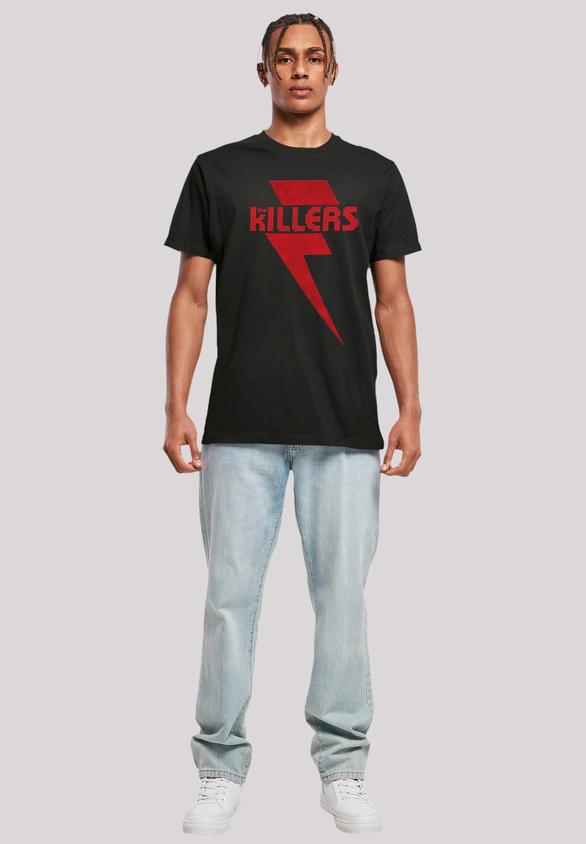 F4NT4STIC T-Shirt »The Killers Red Bolt«, Print
