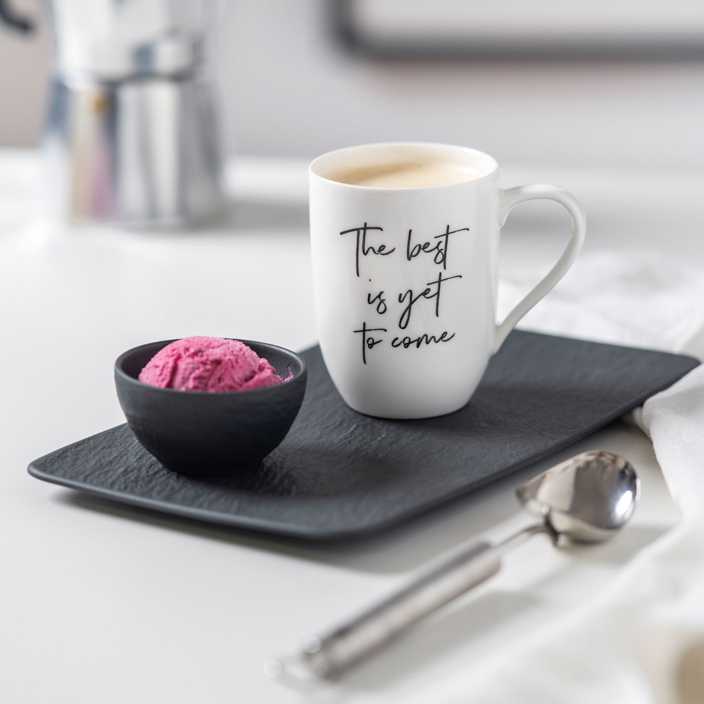 Villeroy & Boch Becher »Becher mit Henkel 'The Best is yet to Come' Statement 290 ml weiß«