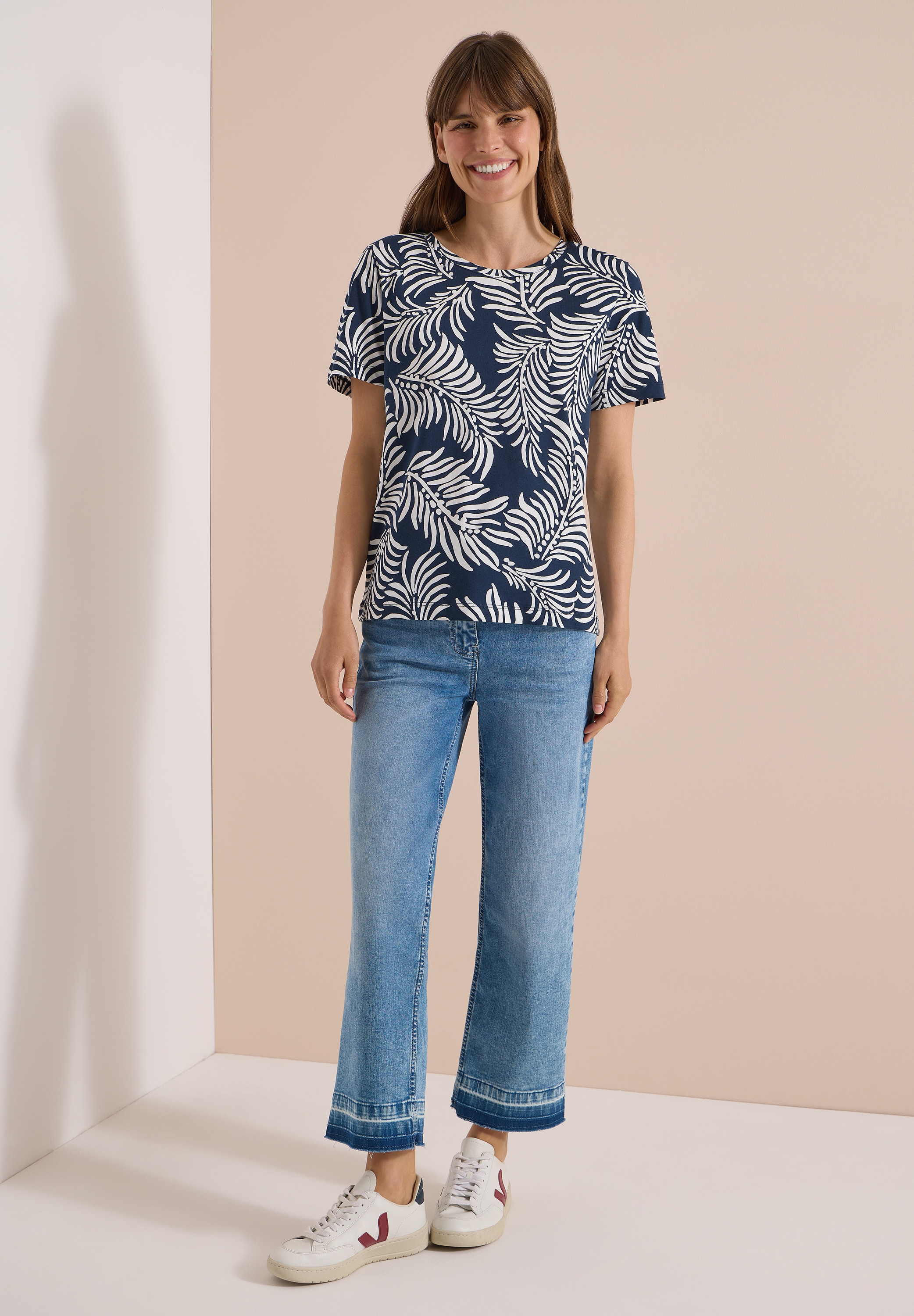 Cecil T-Shirt mit allover Print