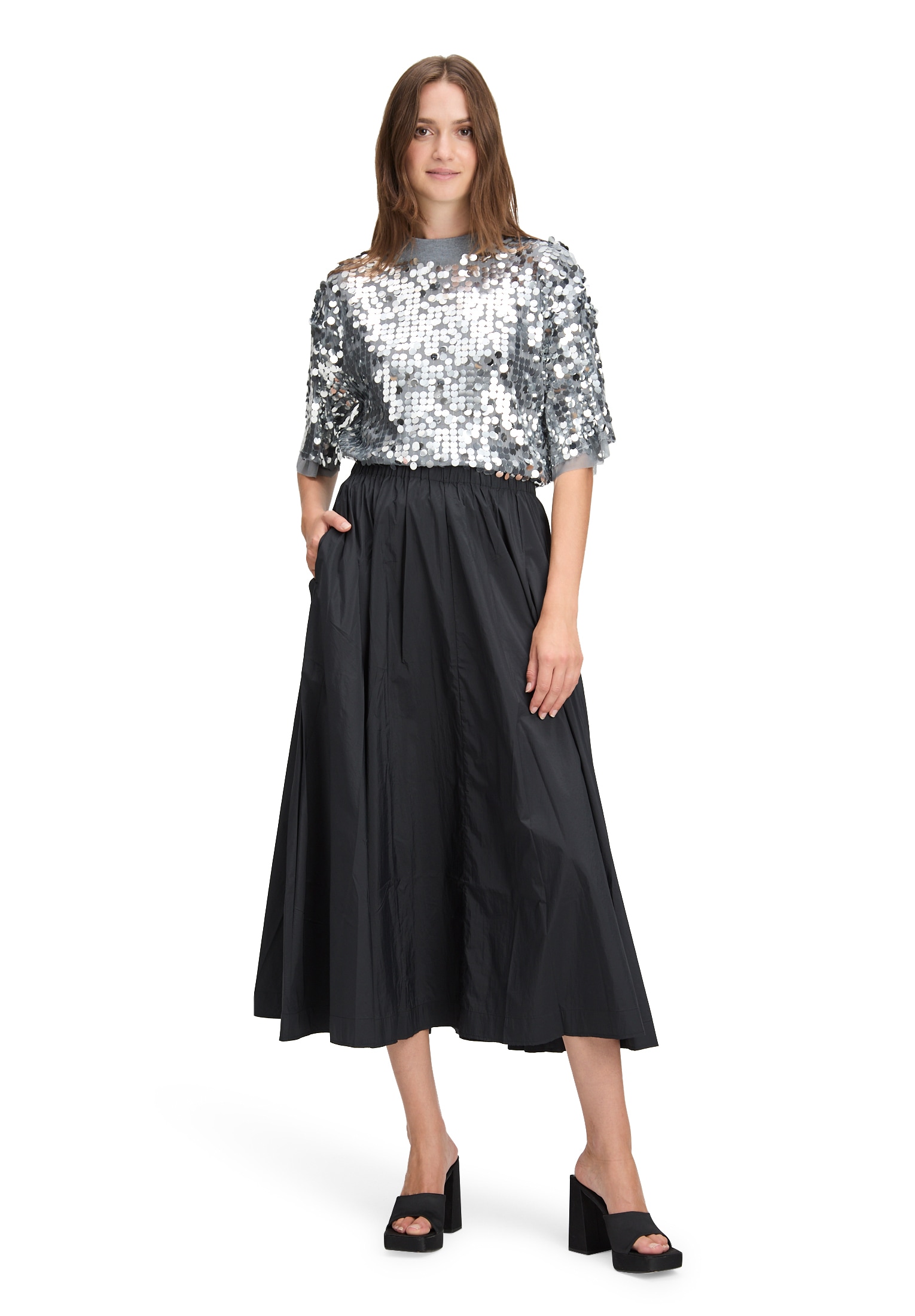 Cartoon Maxirock »Damen A-Linien-Rock unifarben«