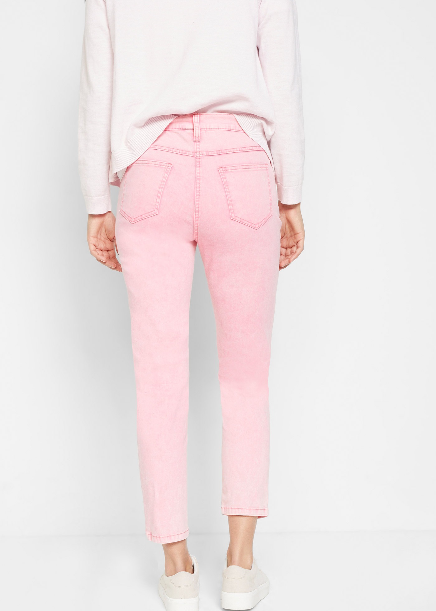 bonprix Webhose "Verkürzte Twill-Hose im Used-Look" Verkürzte Twill-Hose im günstig online kaufen