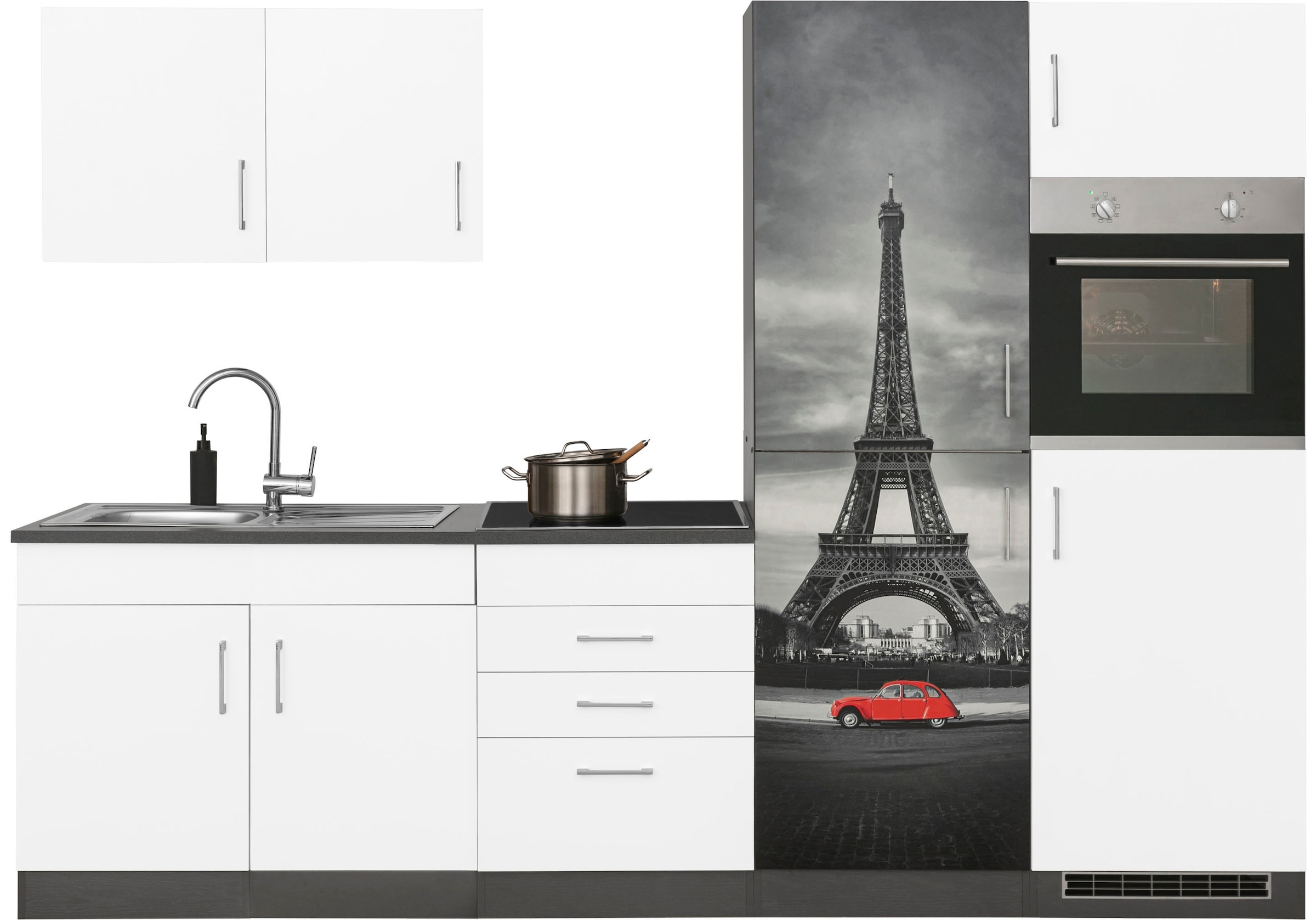 KOCHSTATION Küchenzeile »KS-Paris«, ohne E-Geräte, Breite 280 cm