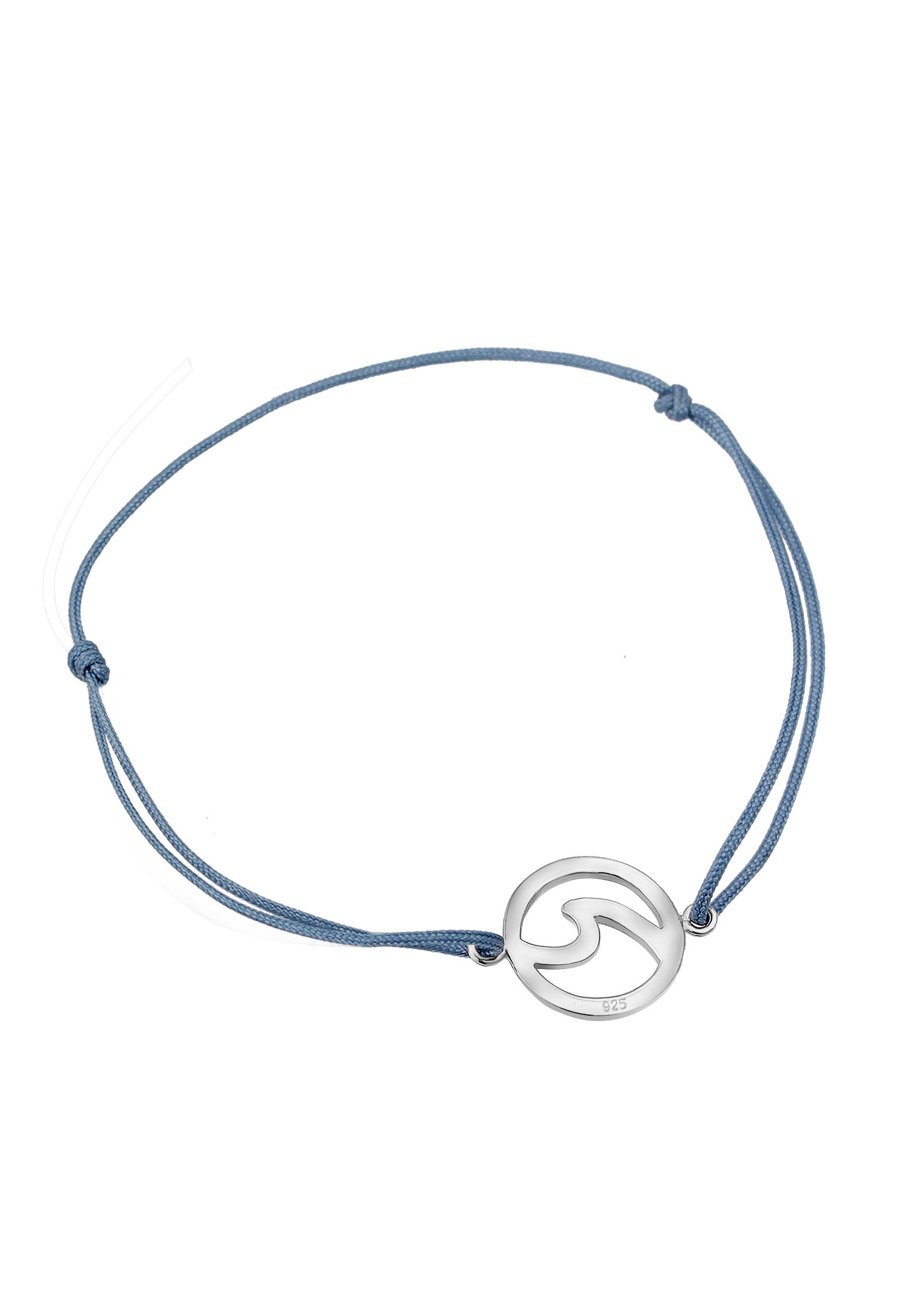 Elli Armband »Welle Strand Maritim Nylon Band Trend 925er Silber«