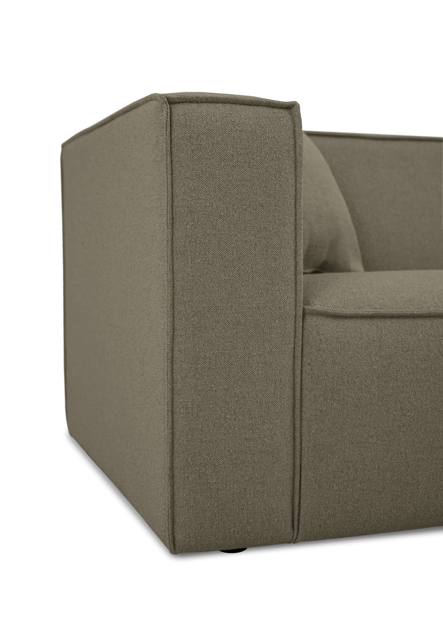 OTTO home 3-Sitzer »Tammie«, Breite 222 cm, Webstoff fein, bodentief, mit Wellenunterfederung