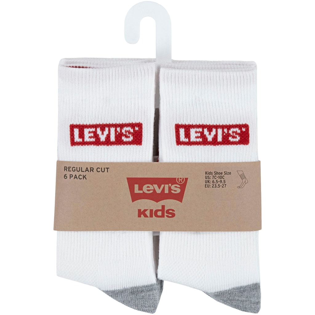 Levi's® Kids Socken »LHN BOX TAB HIGH CUT 6PK«, (6 Paar)
