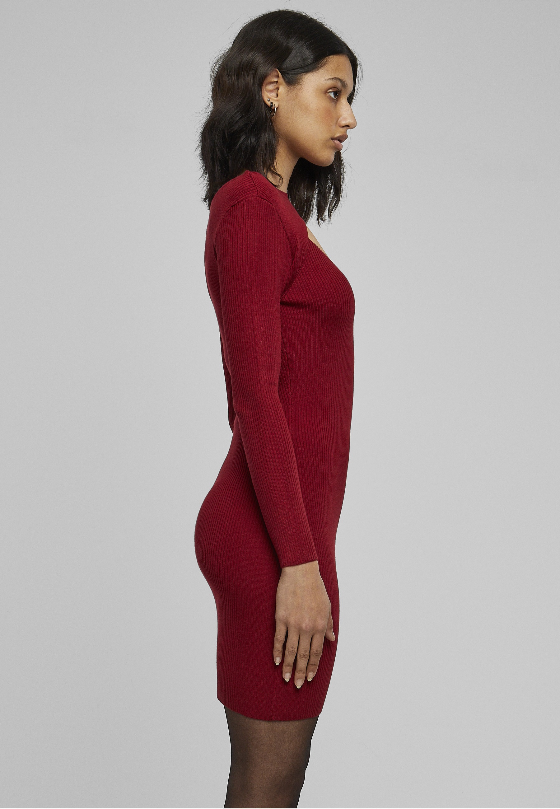 URBAN CLASSICS Shirtkleid »Urban Classics Damen Ladies Cut Out Dress« 1 Stk. tlg.