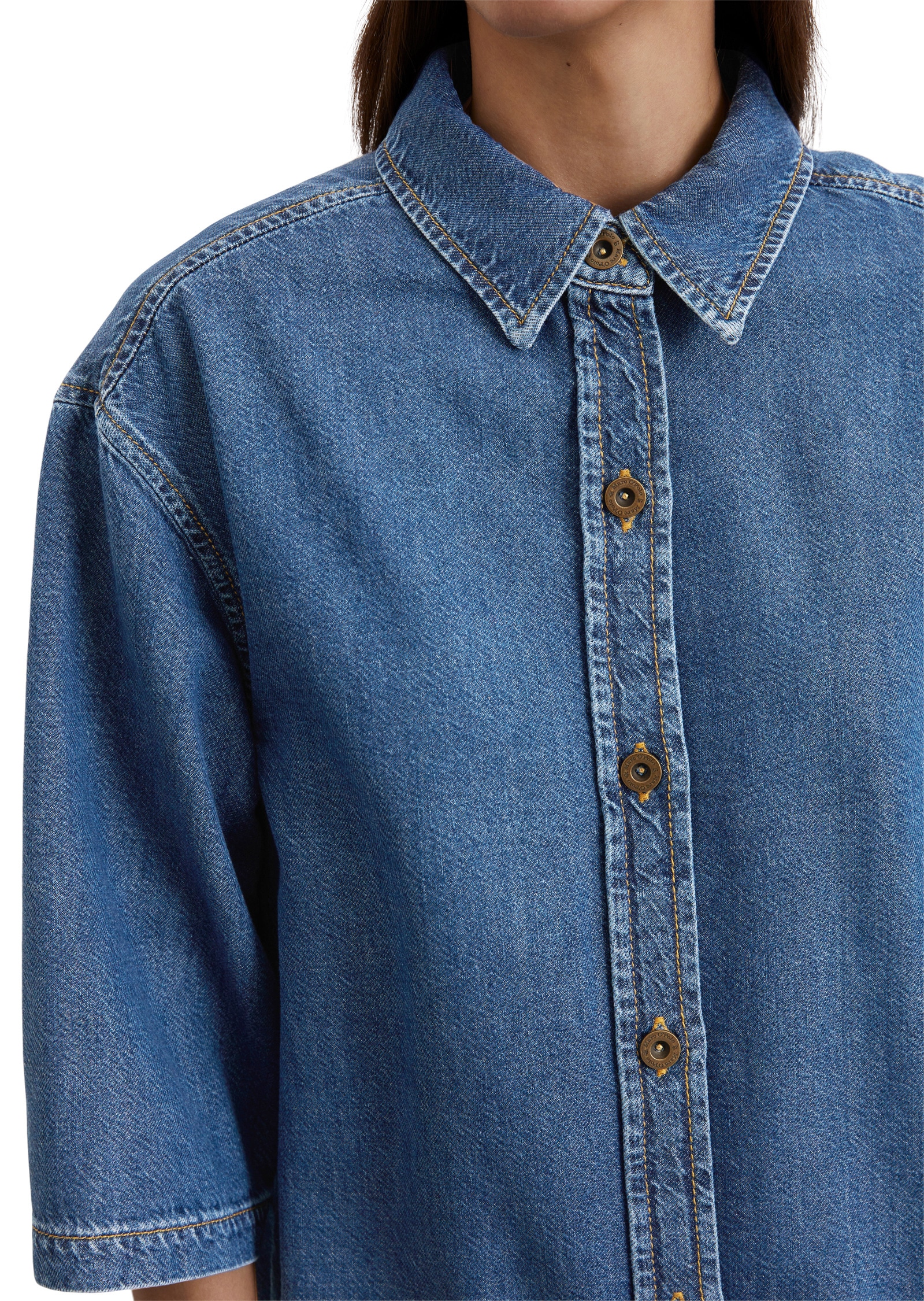 Marc O'Polo Hemdblusenkleid »aus Organic Cotton Lyocell-Mix«