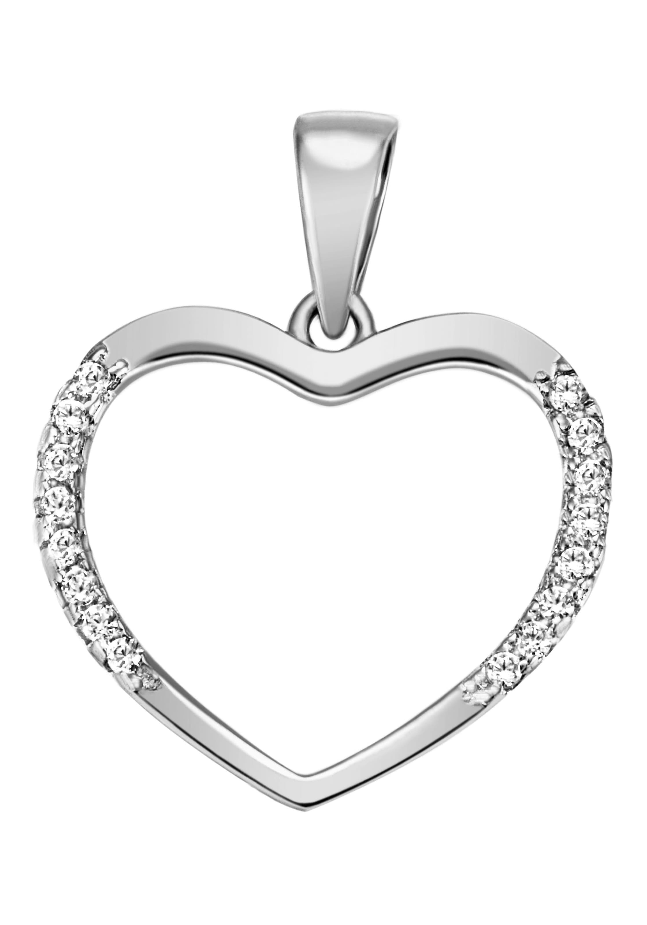 Firetti Herzanhänger »Kettenanhänger für Halskette mit kaufen | Zirkonia \