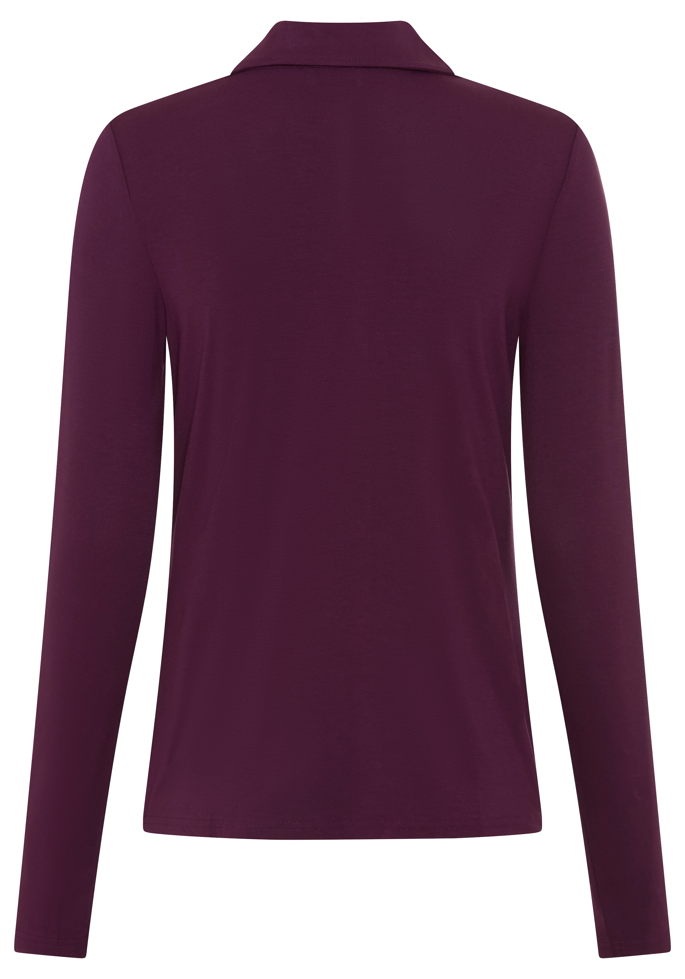 Boysen's Langarmshirt langärmlig,  figurbetonter Schnitt,  Blusenkragen