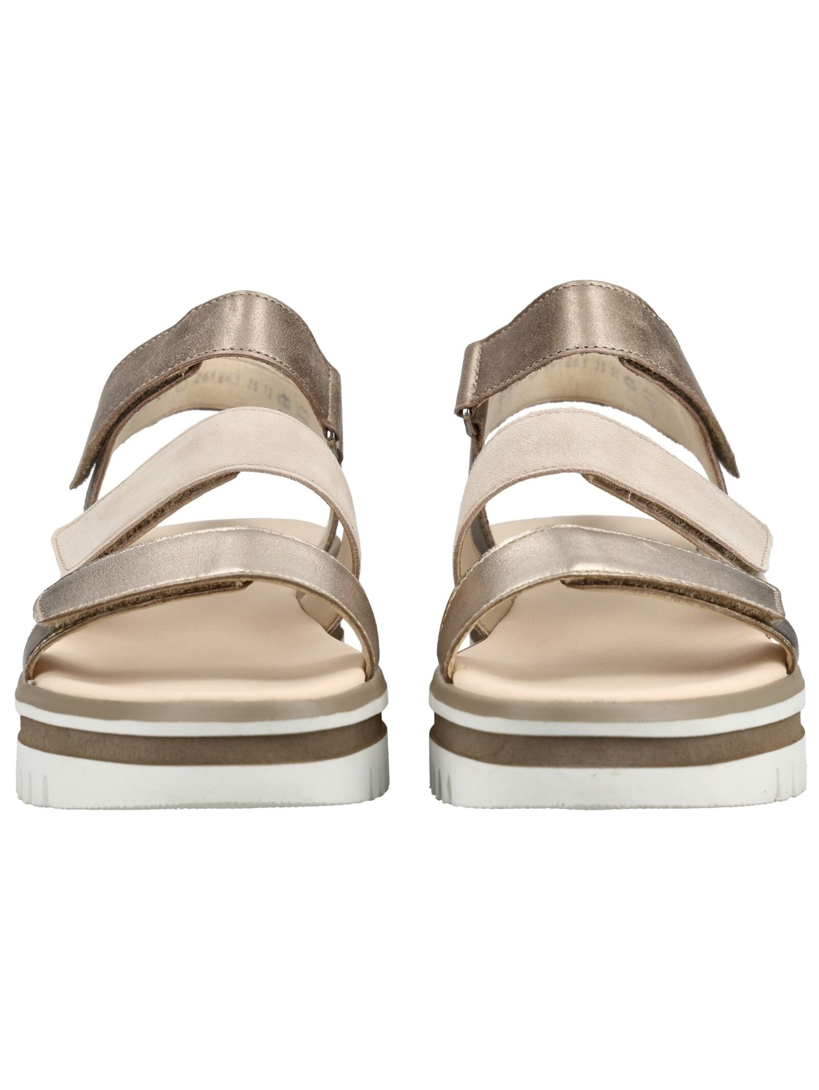 Gabor Sandalen Glattleder Platform Sandals Gold 38.5 2