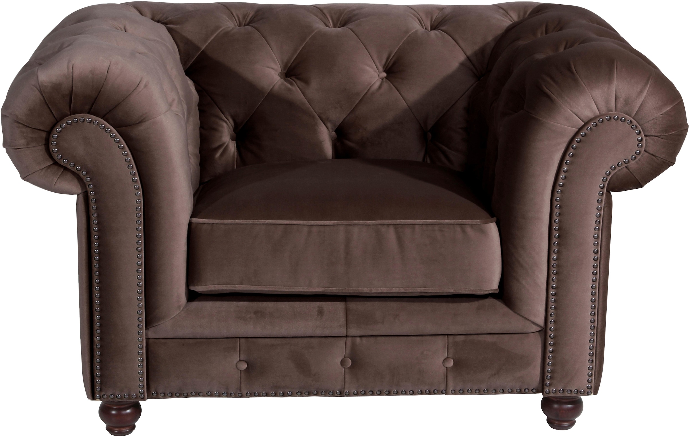 Max Winzer® Chesterfield-Sessel »Old England, Loungesessel, modern, Retro und elegant, bequemer Sessel«, mit edler Knopfheftung