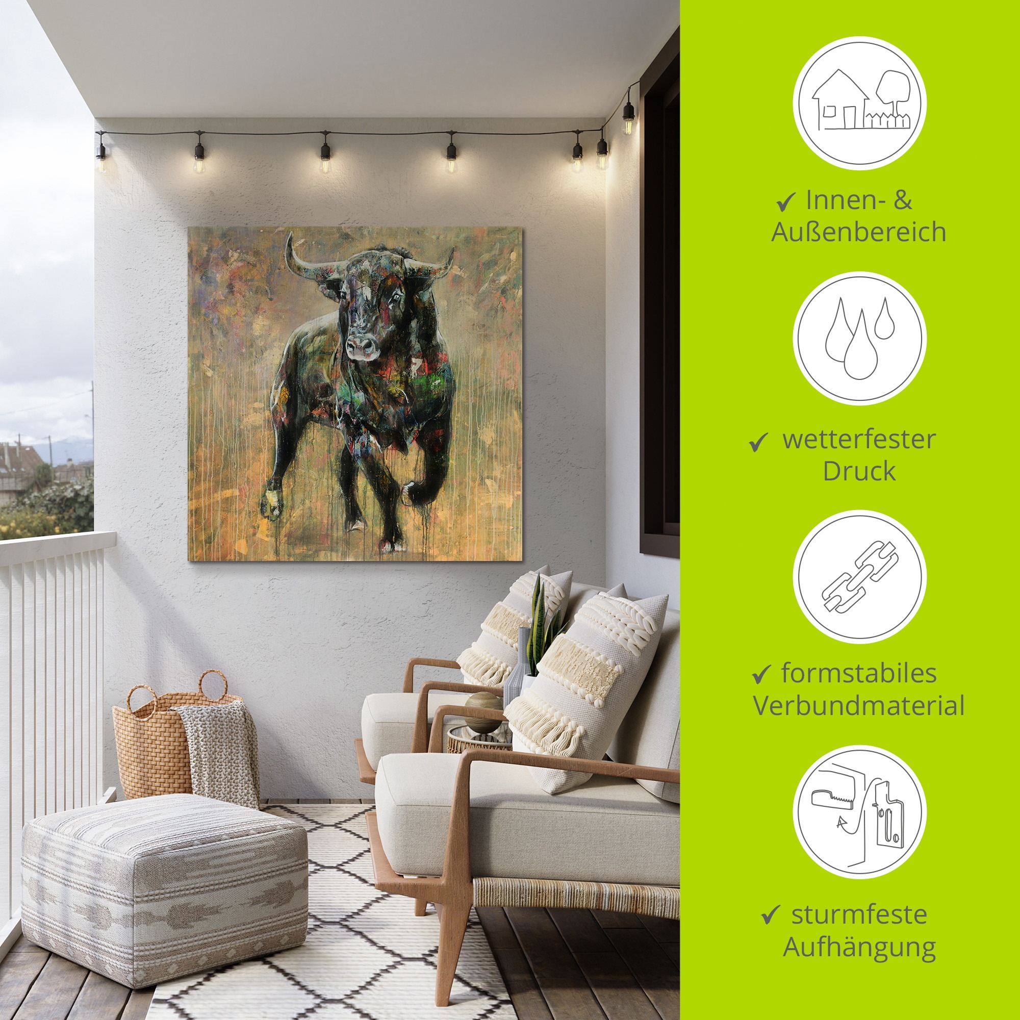 Wandbild ARTLAND "Der Moment der Entscheidung", farbe bild(er): braun, B:70cm H:70cm, Alu Dibond, Bilder, als Alubild, Leinwandbild, Poster, Wandaufkleber in verschied. Größen 2