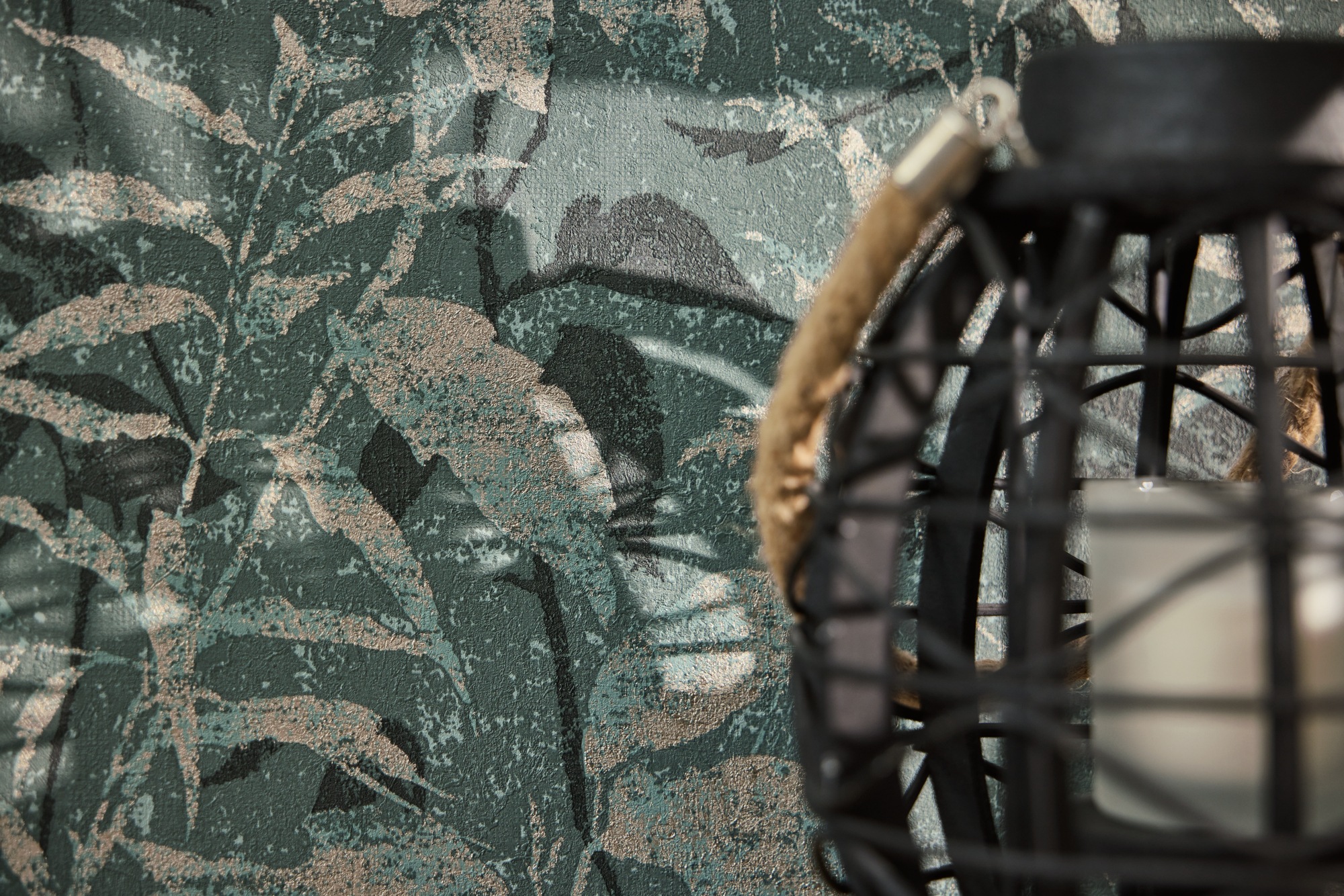 living walls Vliestapete »Botanik-Tapete Natur Blättermuster strukturiert« botanisch strukturiert