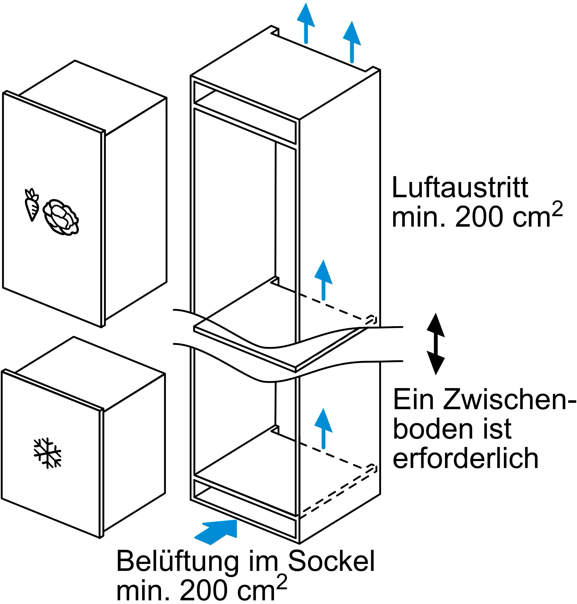 SIEMENS Einbaugefrierschrank »GI11VADC0«, iQ500, 71,2 cm hoch, 56 cm breit