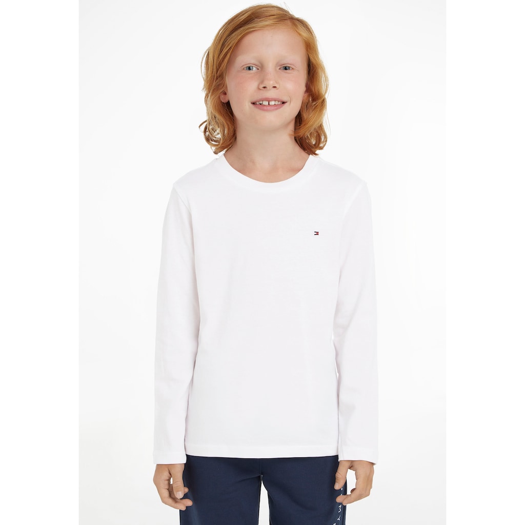 Tommy Hilfiger Langarmshirt »BOYS BASIC CN KNIT L/S«, für Jungen