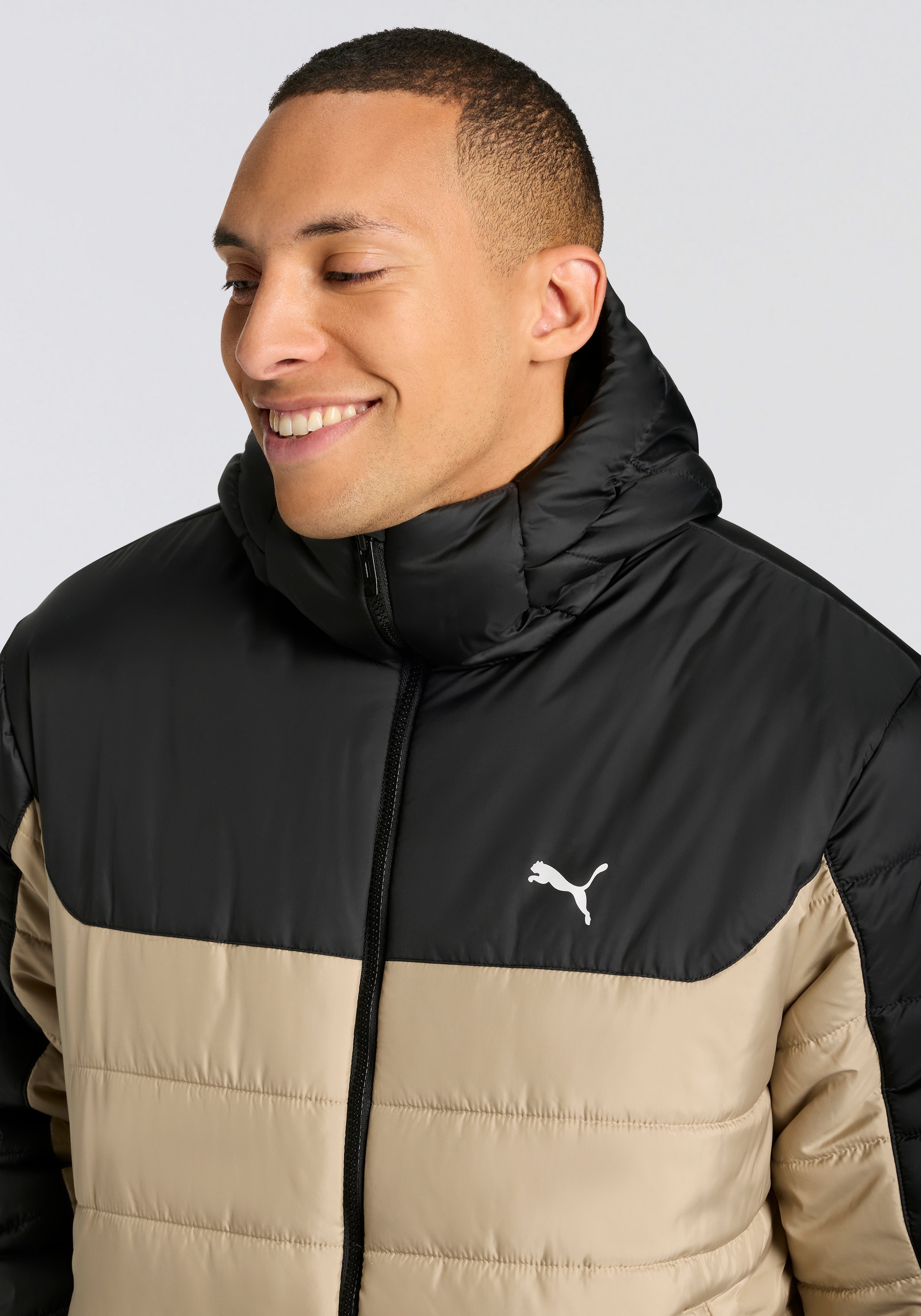 PUMA Winterjacke »ESS HOODED PADDED JACKET«, mit Kapuze