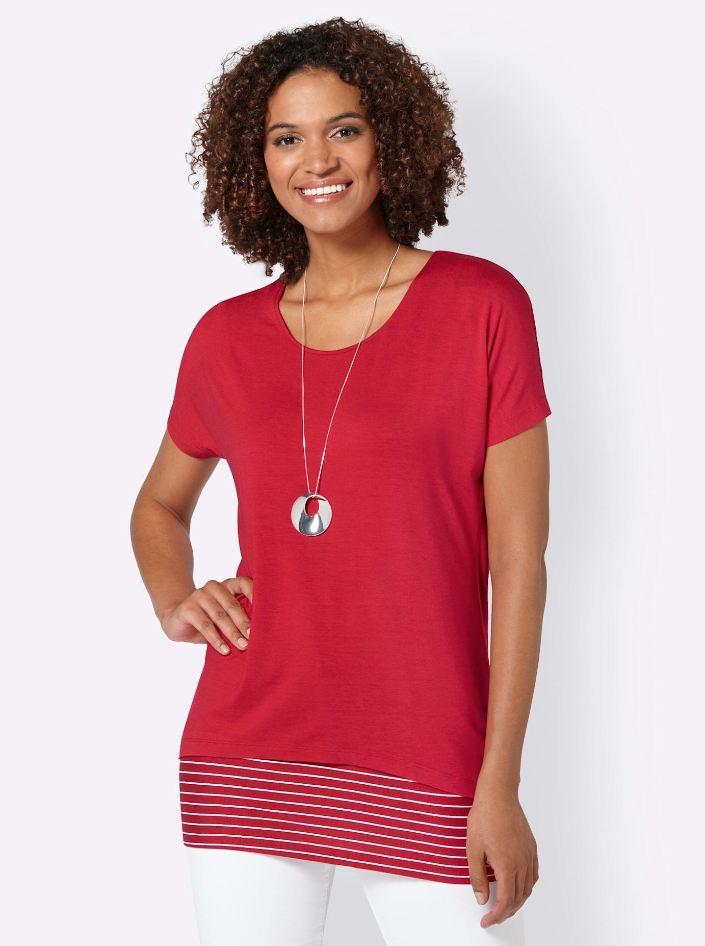 Casual Looks 2-in-1-Shirt "Shirt + Top", 1 Stk. günstig online kaufen
