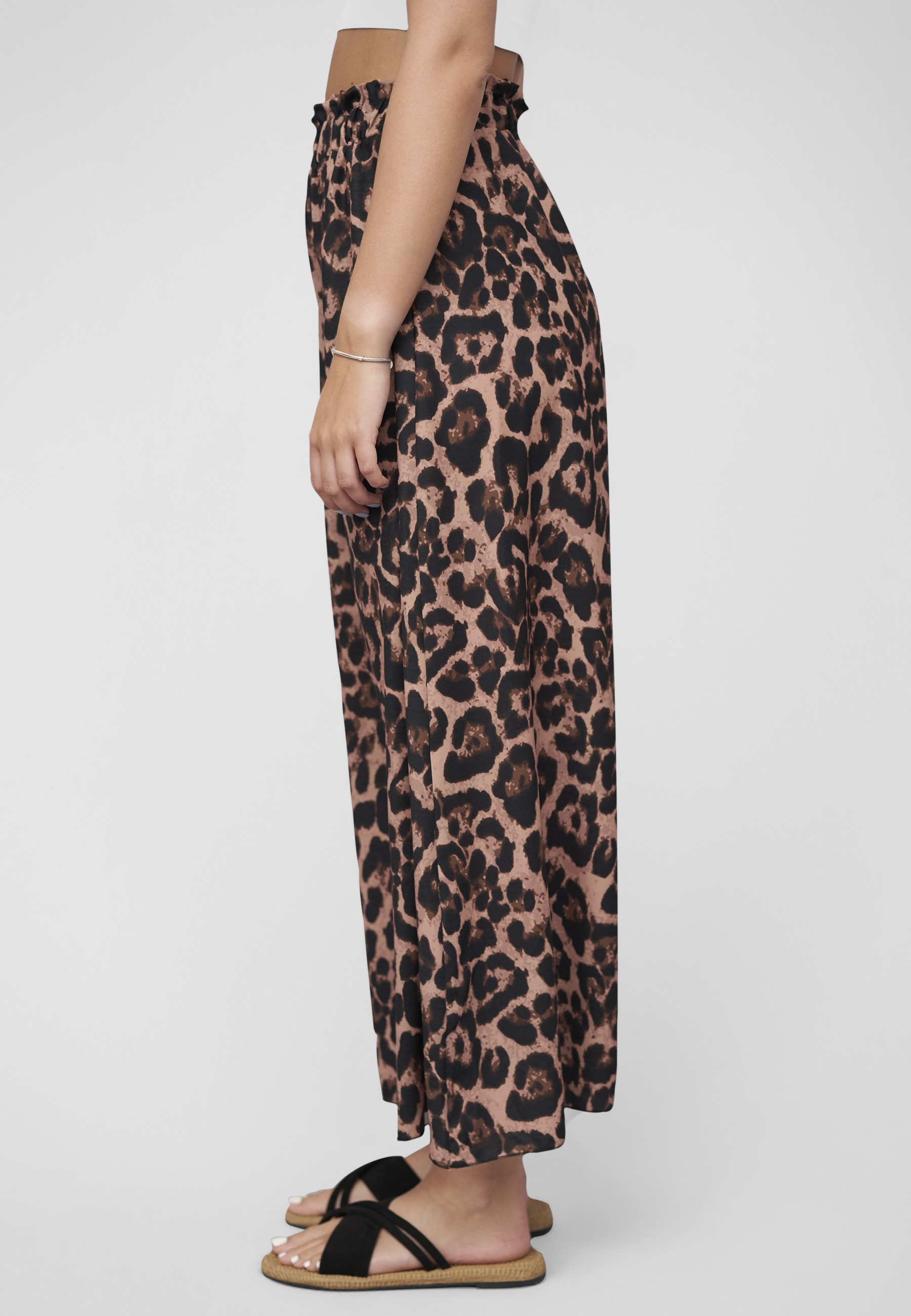 CLOUD 5IVE Sommerrock »CLOUD 5IVE Maxi Skirt with side slit and leo print« 1 Stk.