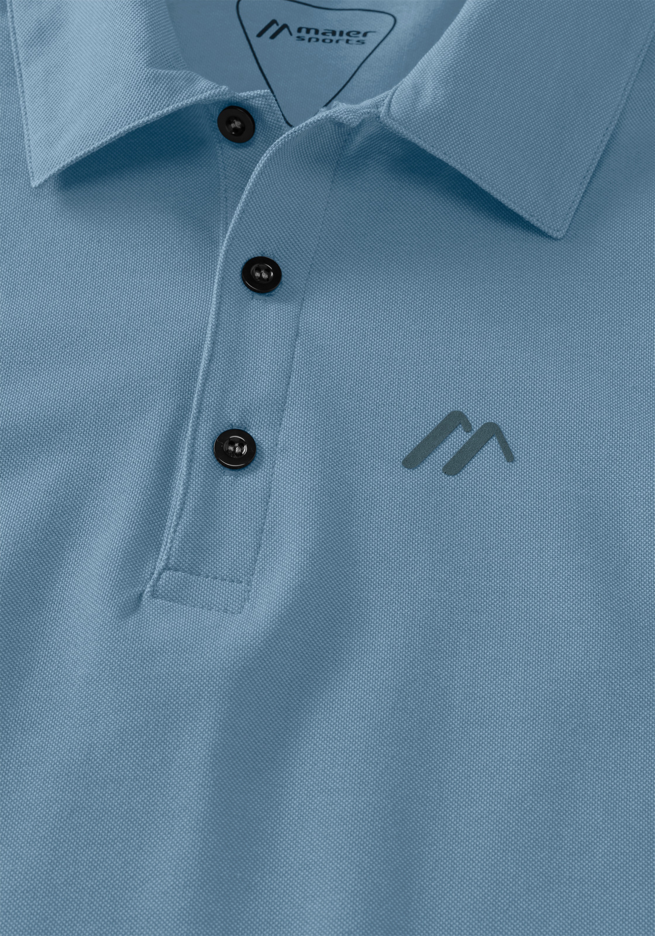 Maier Sports Langarm-Poloshirt "Long Pique Polo M" günstig online kaufen