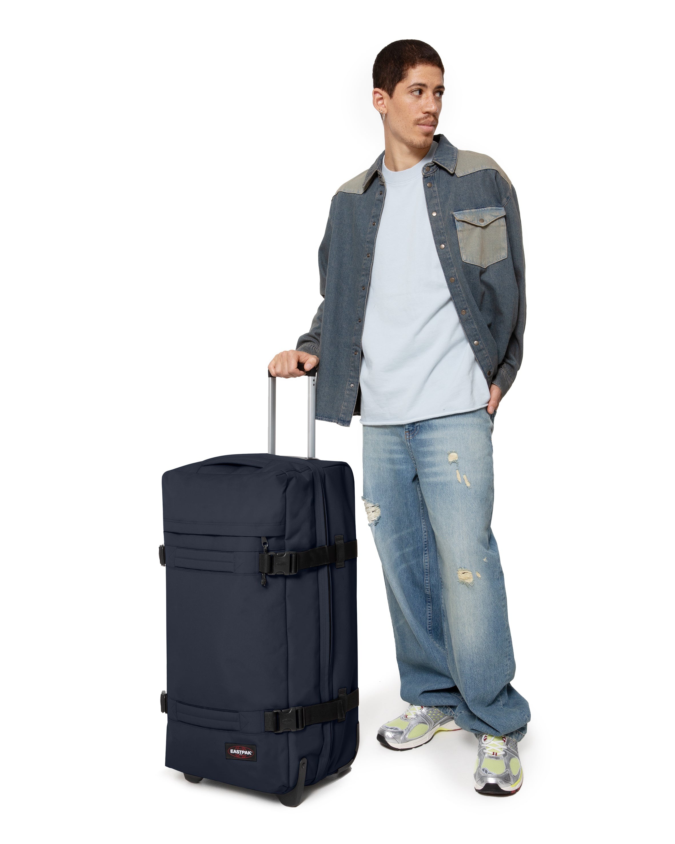 Eastpak Weichgepäck-Trolley »TRANSIT'R L« 121 l 2 Rollen Reisegepäck Aufgabegepäck Reisekoffer mit TSA Schloss Reisetasche