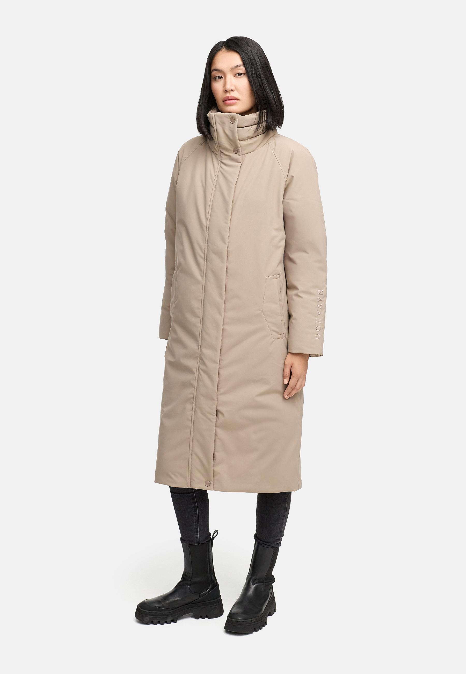 Navahoo Wintermantel »Traumblüte 14«, Warmer Parka mit Stehkragen