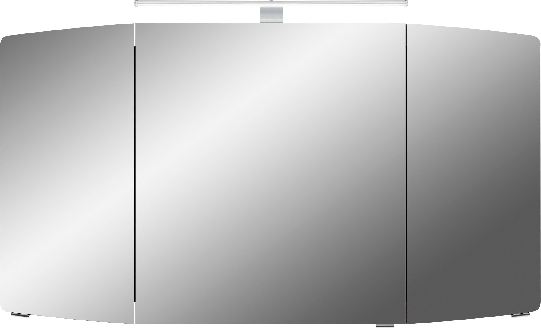 Saphir Spiegelschrank "Cassca Sprint Badschrank, 3 Spiegeltüren, 6 Einlegeböden, 120 cm breit", inkl. LED-Beleuchtung, T