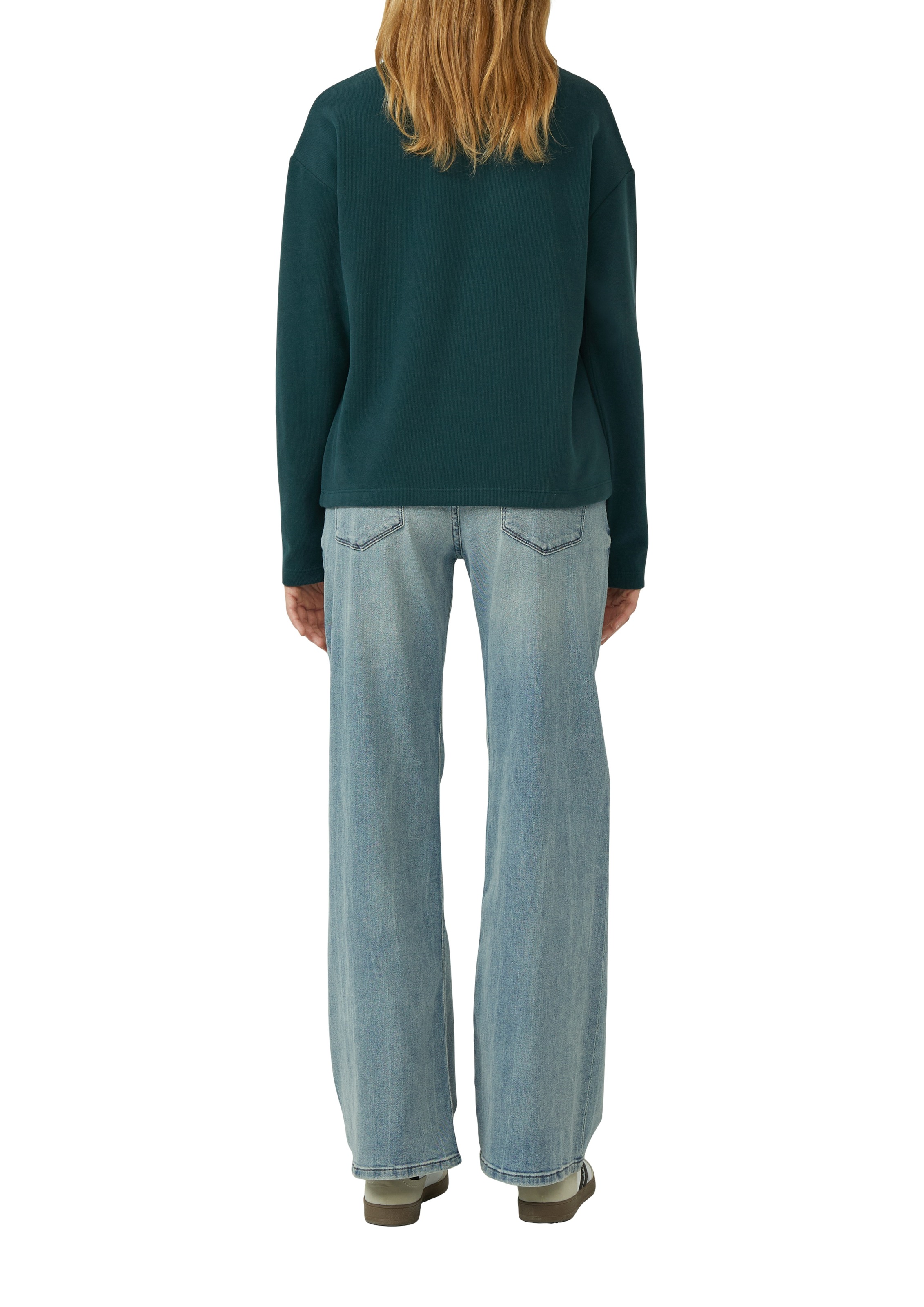 s.Oliver Sweatshirt, mit Rippblende