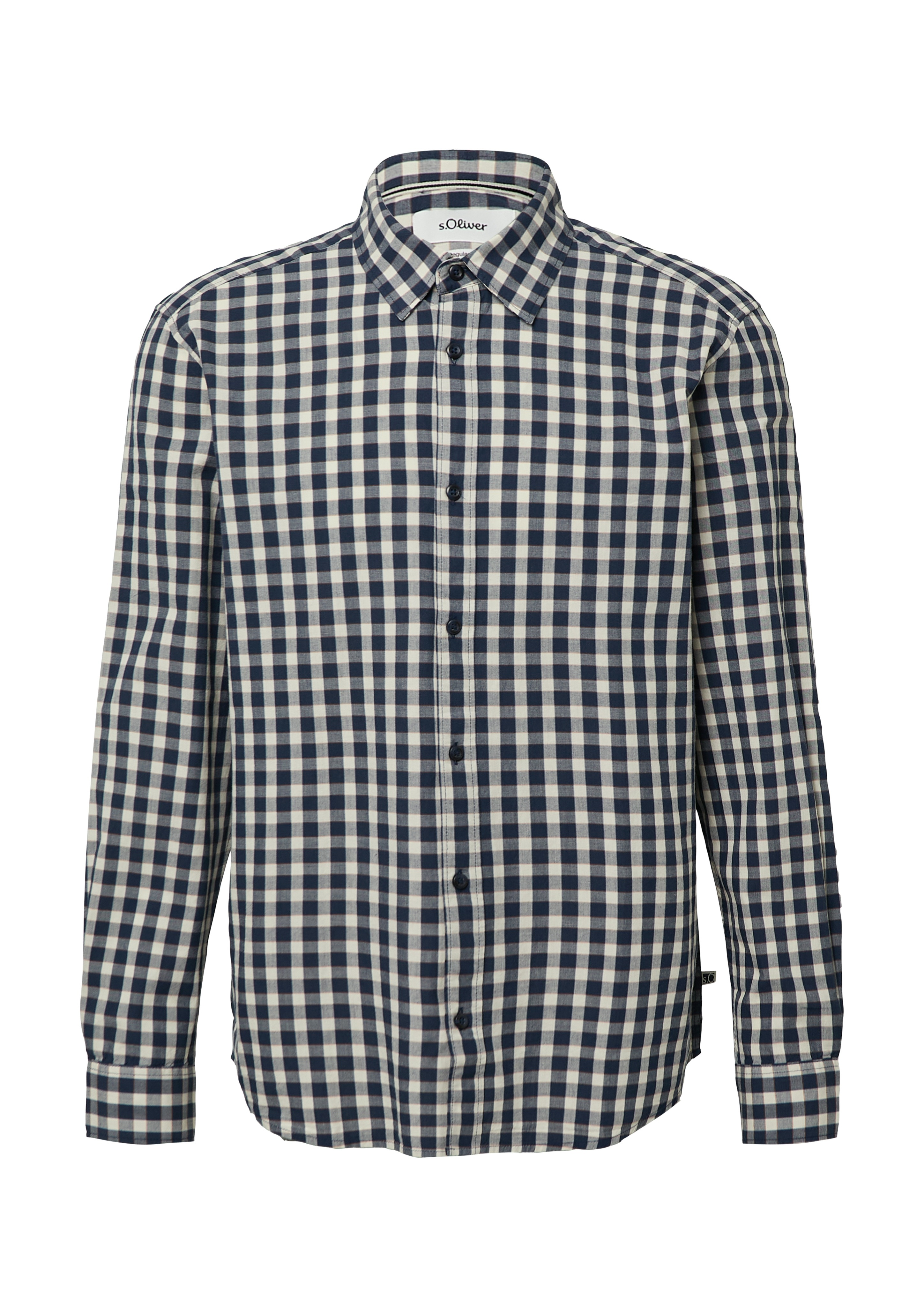 Thumbnail - s.Oliver Langarmhemd mit Karo Muster