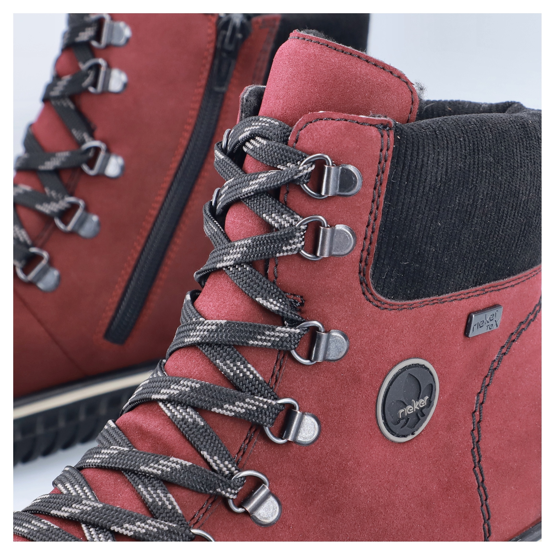 Rieker Winterboots, Schnürboots, Stiefelette, TEX-Membran, mit gepolstertem Schaftrand