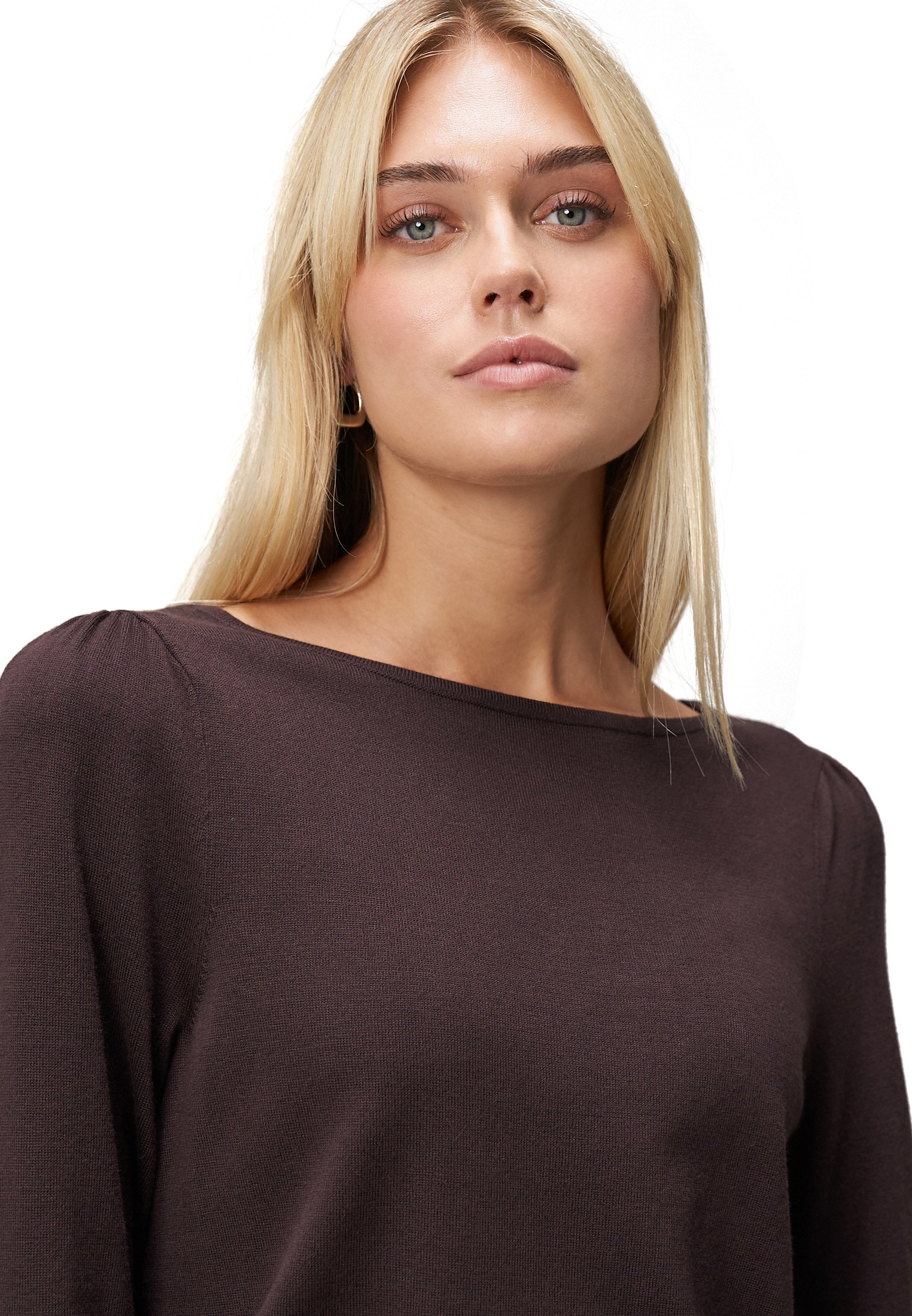 Zero Strickpullover »zero Damen Strickpullover mit Ballonärmeln«, (1 tlg.), Plain/ohne Details