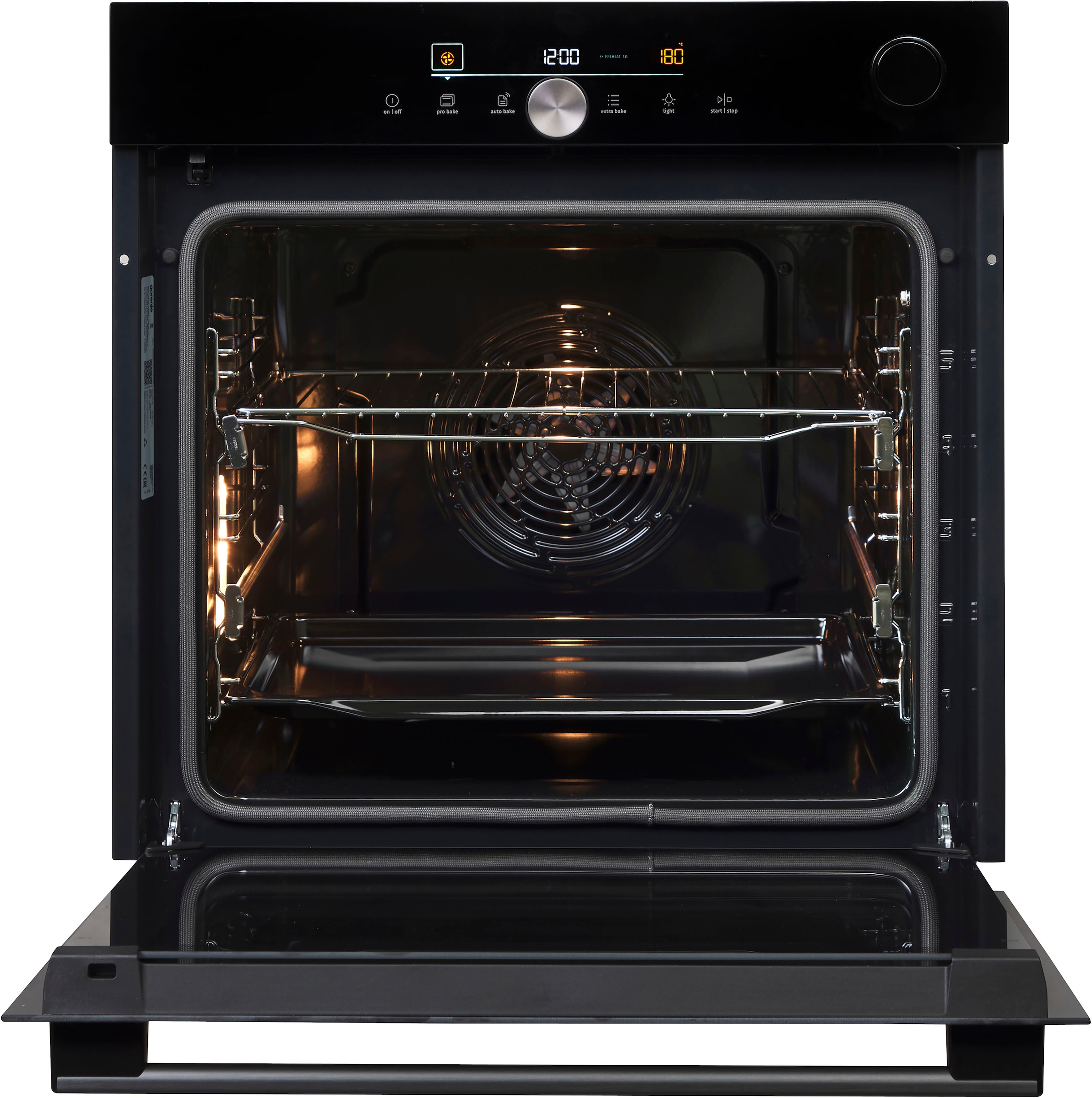 GORENJE Pyrolyse Backofen  »BPSA6747DGWI«, mit 2-fach-Teleskopauszug, Pyrolyse-Selbstreinigung, AirFry-Funktion