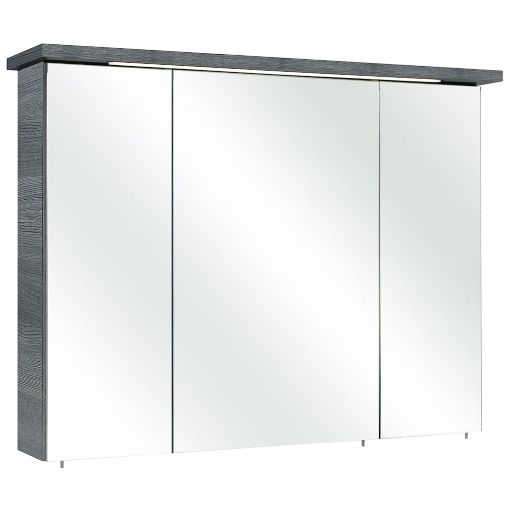 Saphir Badmöbel-Set »Quickset 328 5-teilig, inkl. Glas-Waschtisch und LED-Spiegelschrank«, (Set, 5 St.)