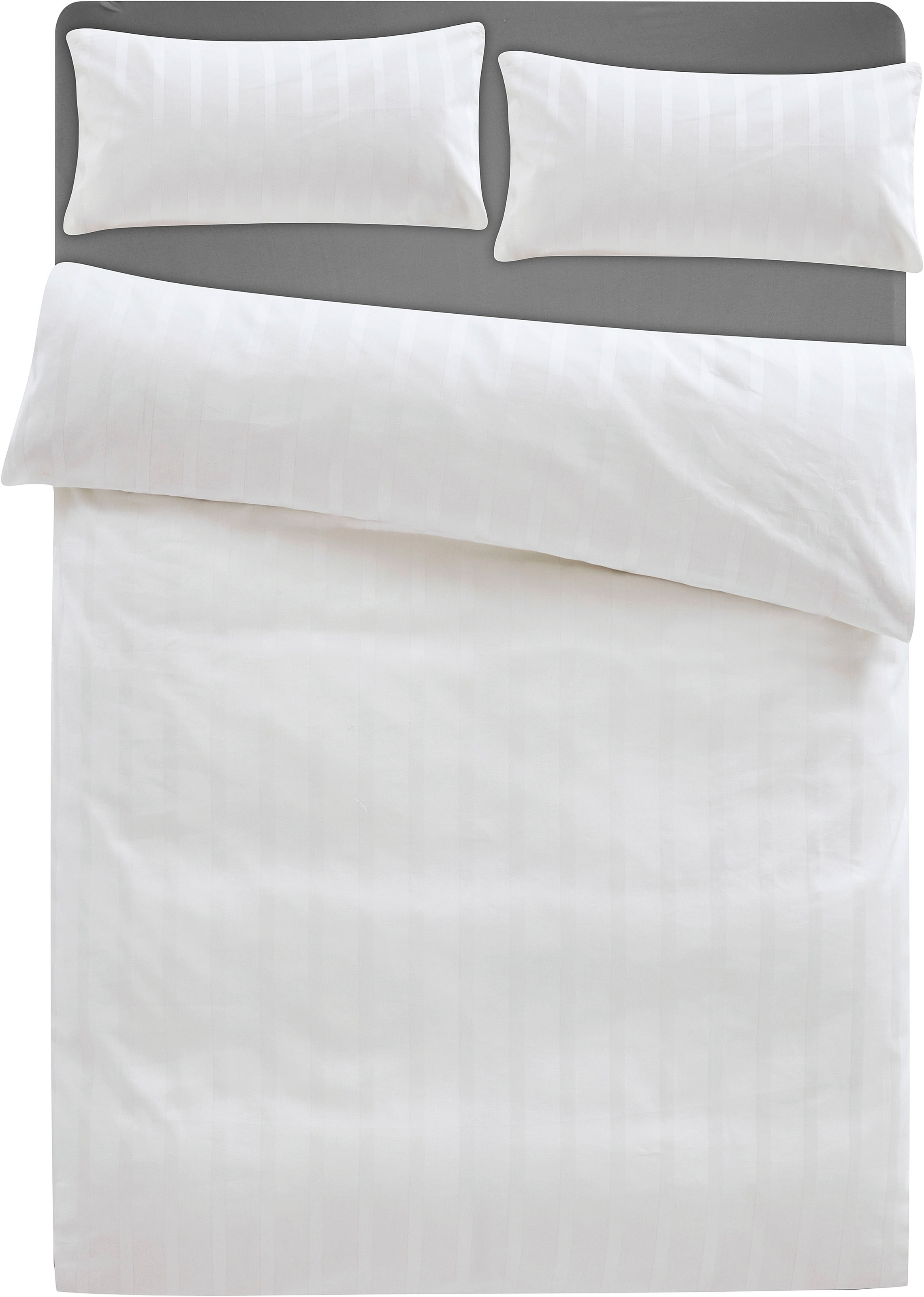 LeGer Home by Lena Gercke Bettwäsche "Leonore" 2 Stk. tlg. Mako-Satin Strei günstig online kaufen